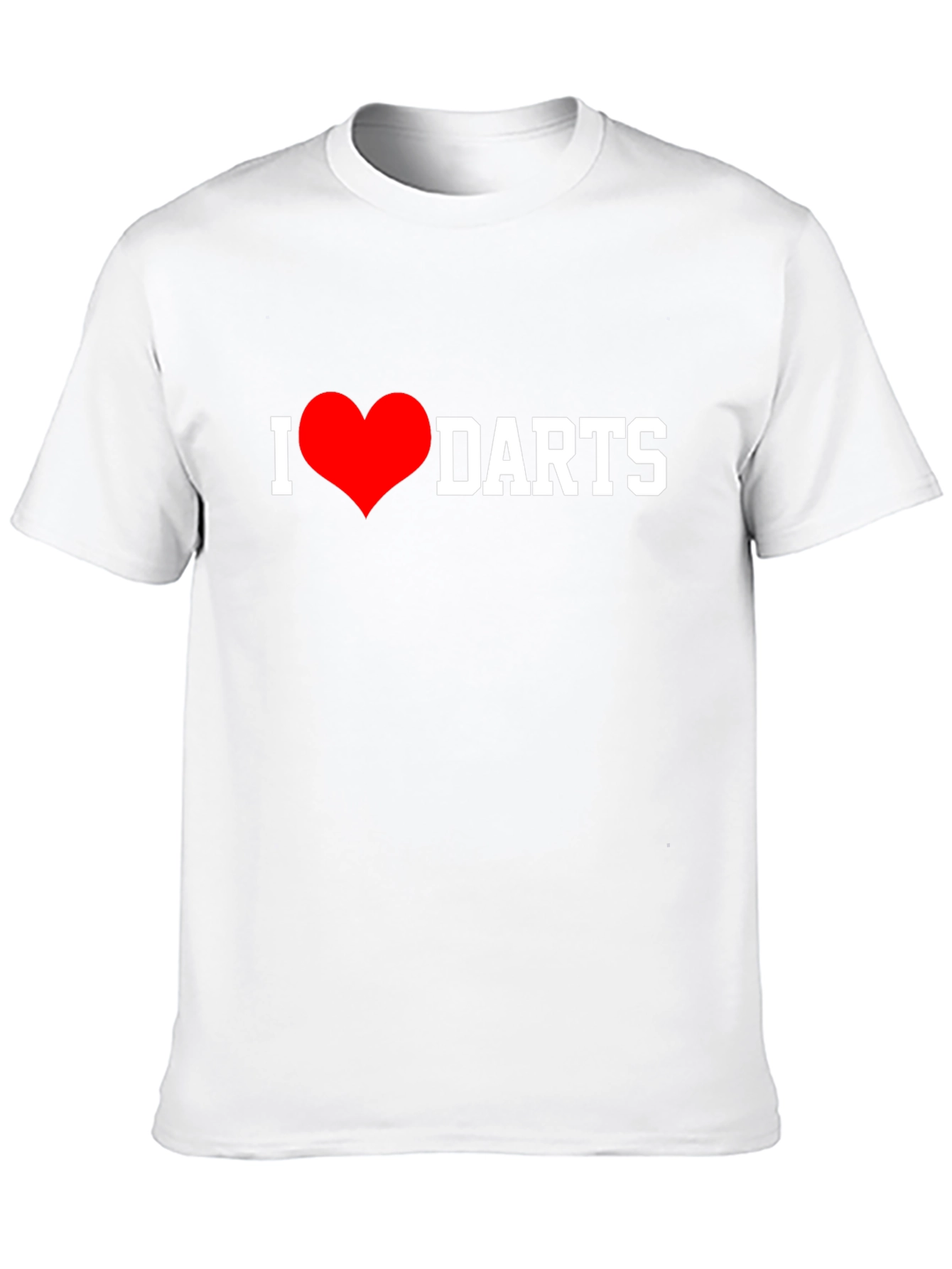 I Heart Darts T-Shirt - Black Casual Tee