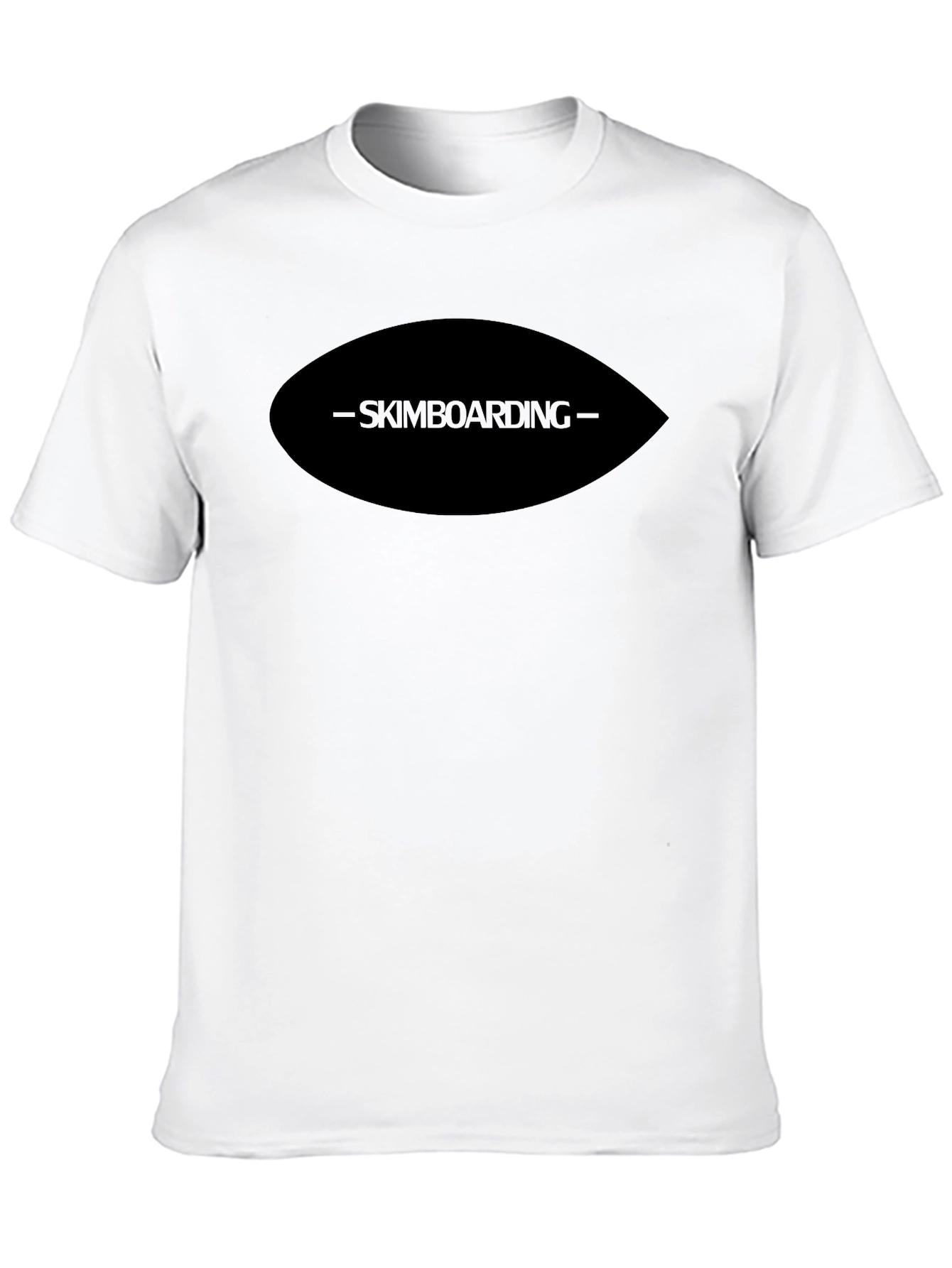 Skimboarding Graphic Black T-Shirt