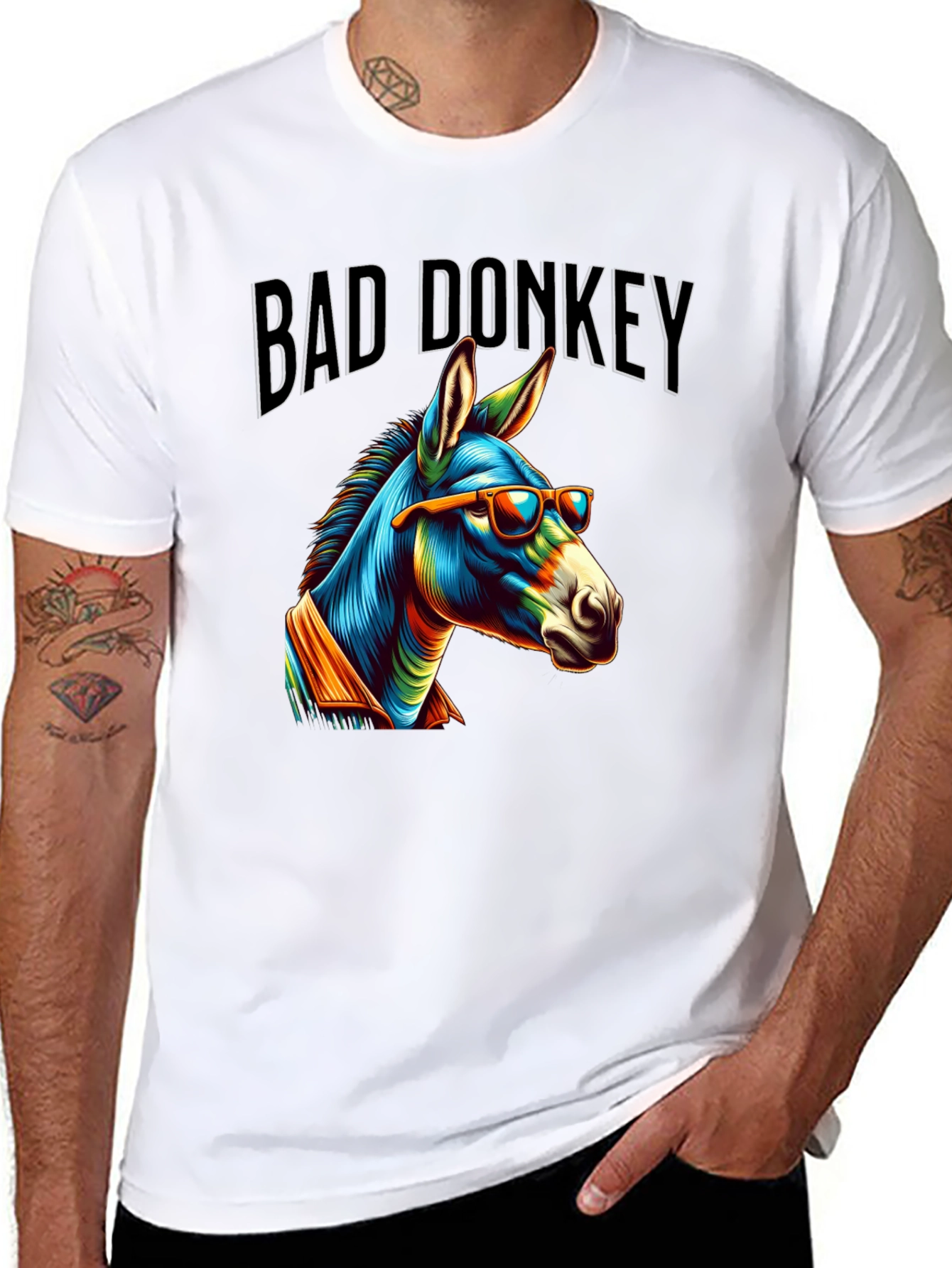 Bad Donkey Graphic Tee - Unique & Fun Design
