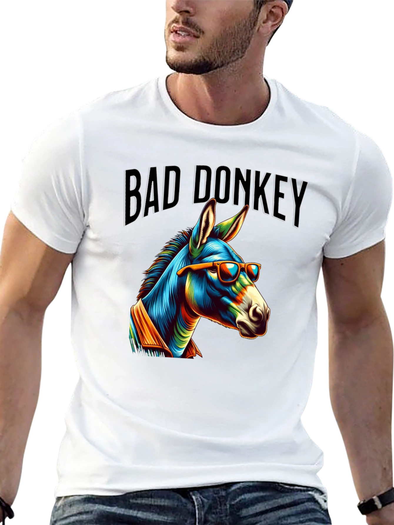 Bad Donkey Graphic Tee - Unique & Fun Design