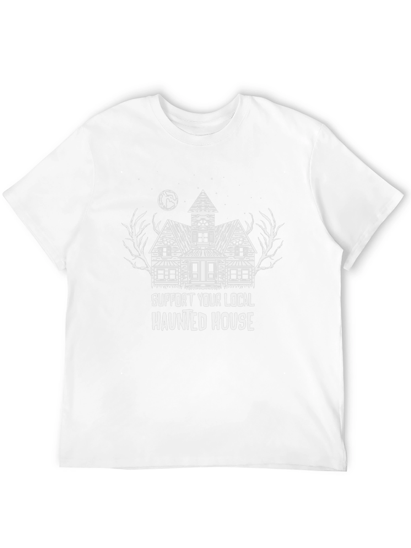 Haunted House Support T-Shirt - Halloween Graphic Tee