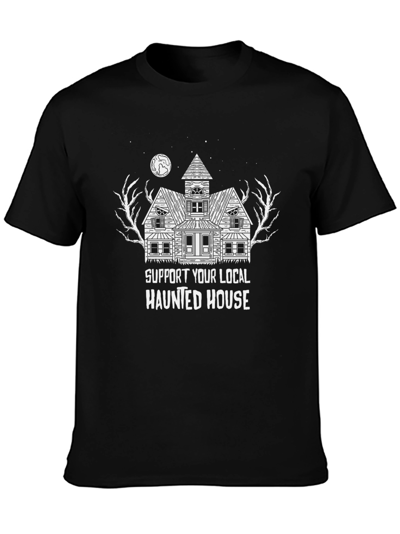 Haunted House Support T-Shirt - Halloween Graphic Tee