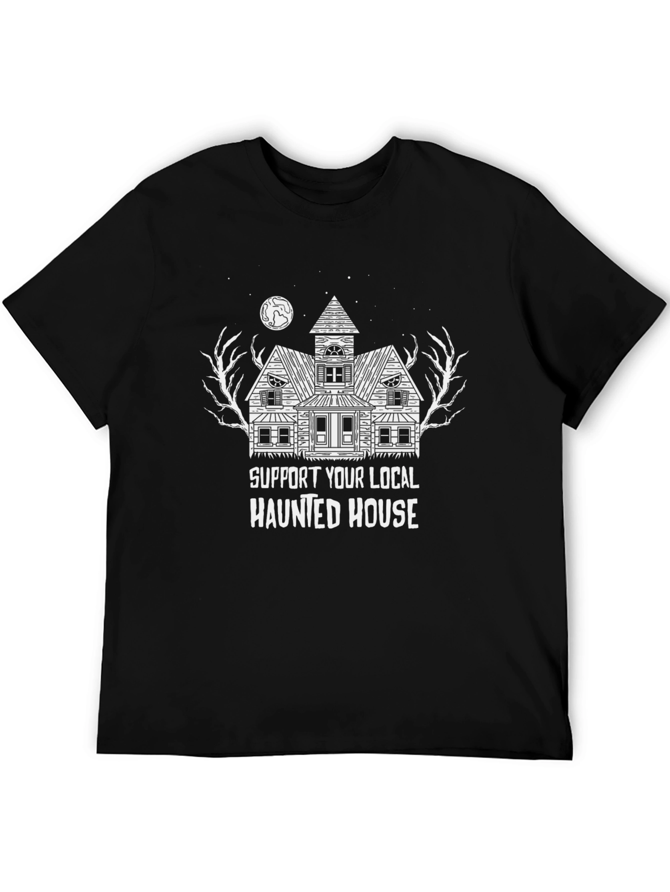 Haunted House Support T-Shirt - Halloween Graphic Tee