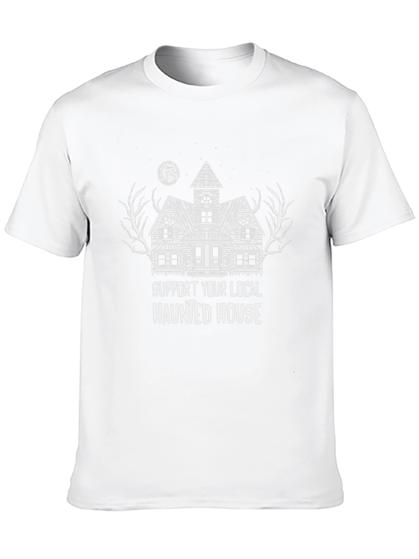 Haunted House Support T-Shirt - Halloween Graphic Tee