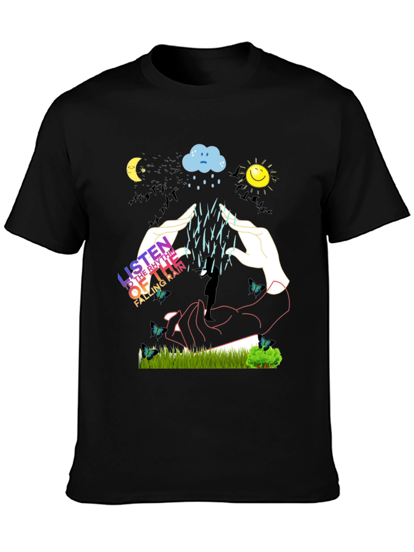 Rhythm of Rain Graphic Tee - Unisex