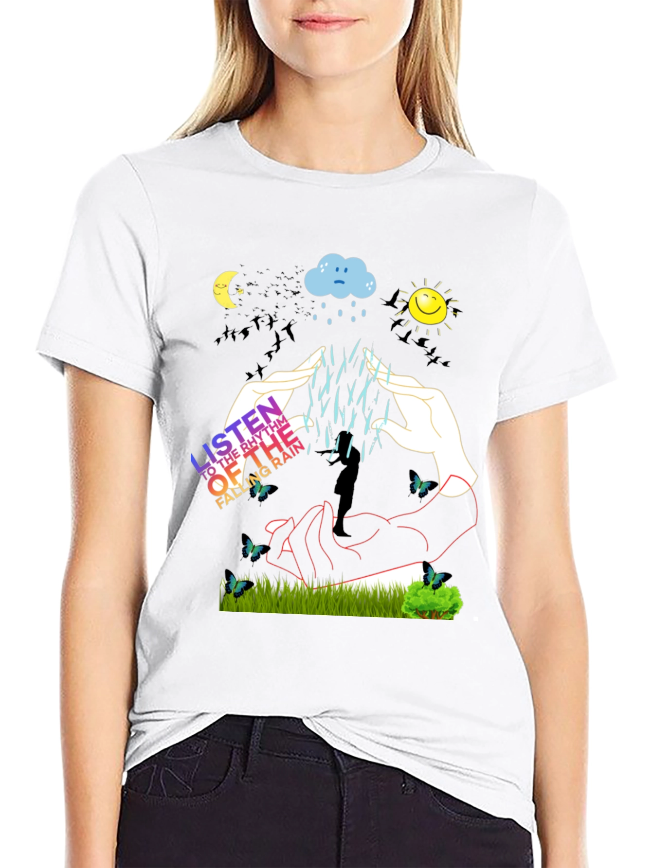 Rhythm of Rain Graphic Tee - Unisex
