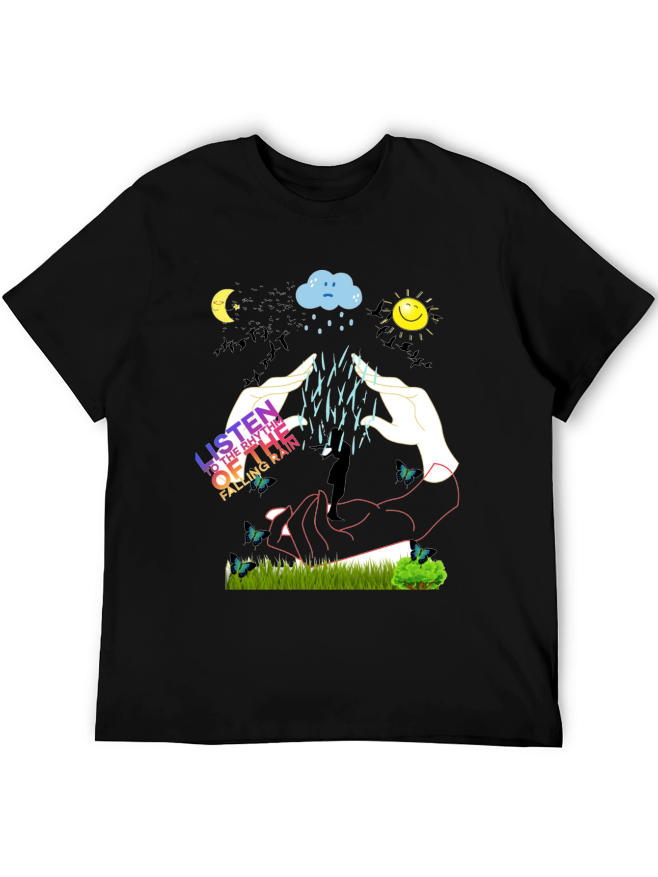 Rhythm of Rain Graphic Tee - Unisex