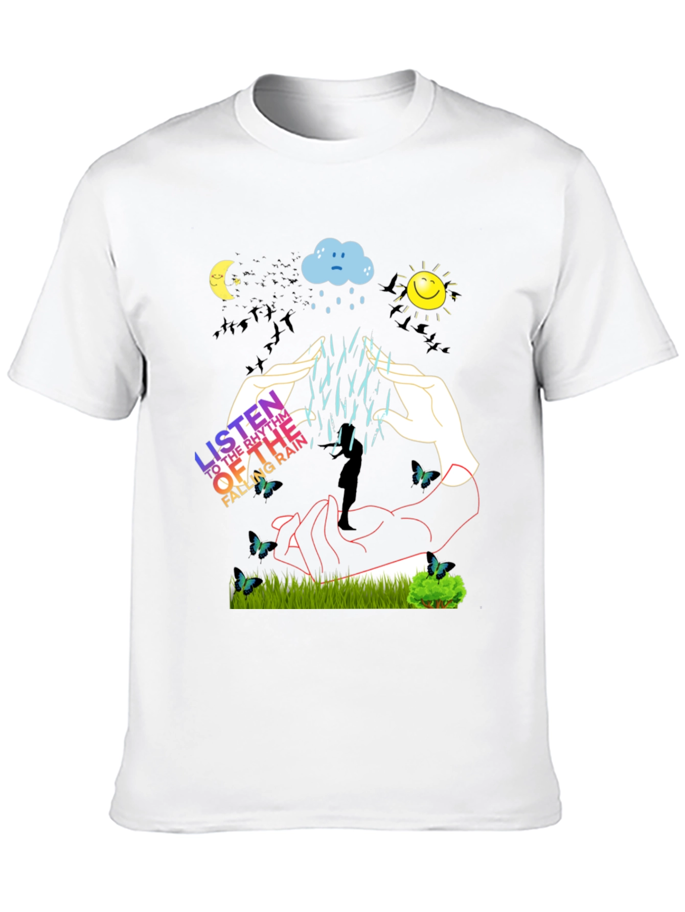Rhythm of Rain Graphic Tee - Unisex