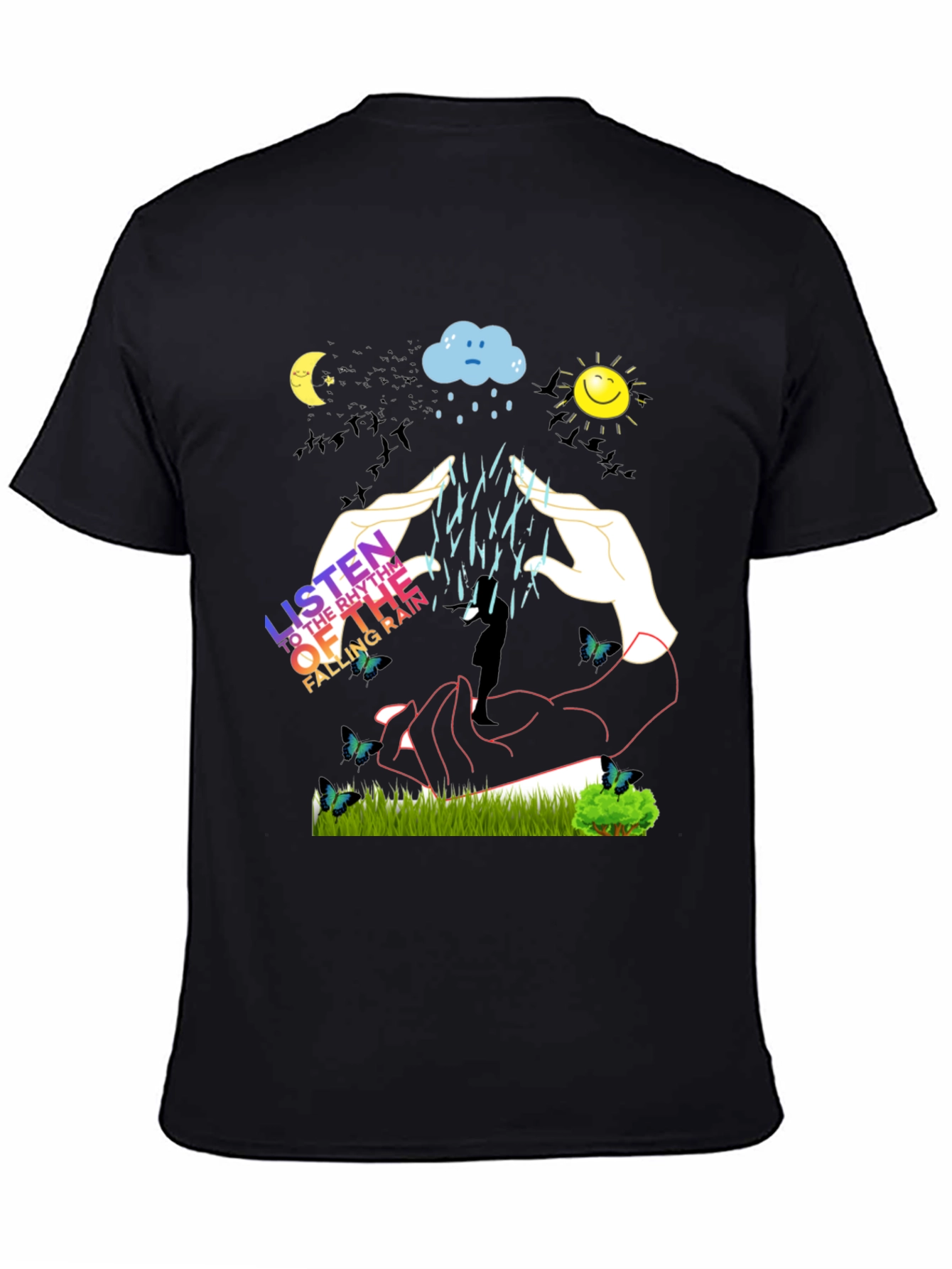 Rhythm of Rain Graphic Tee - Unisex