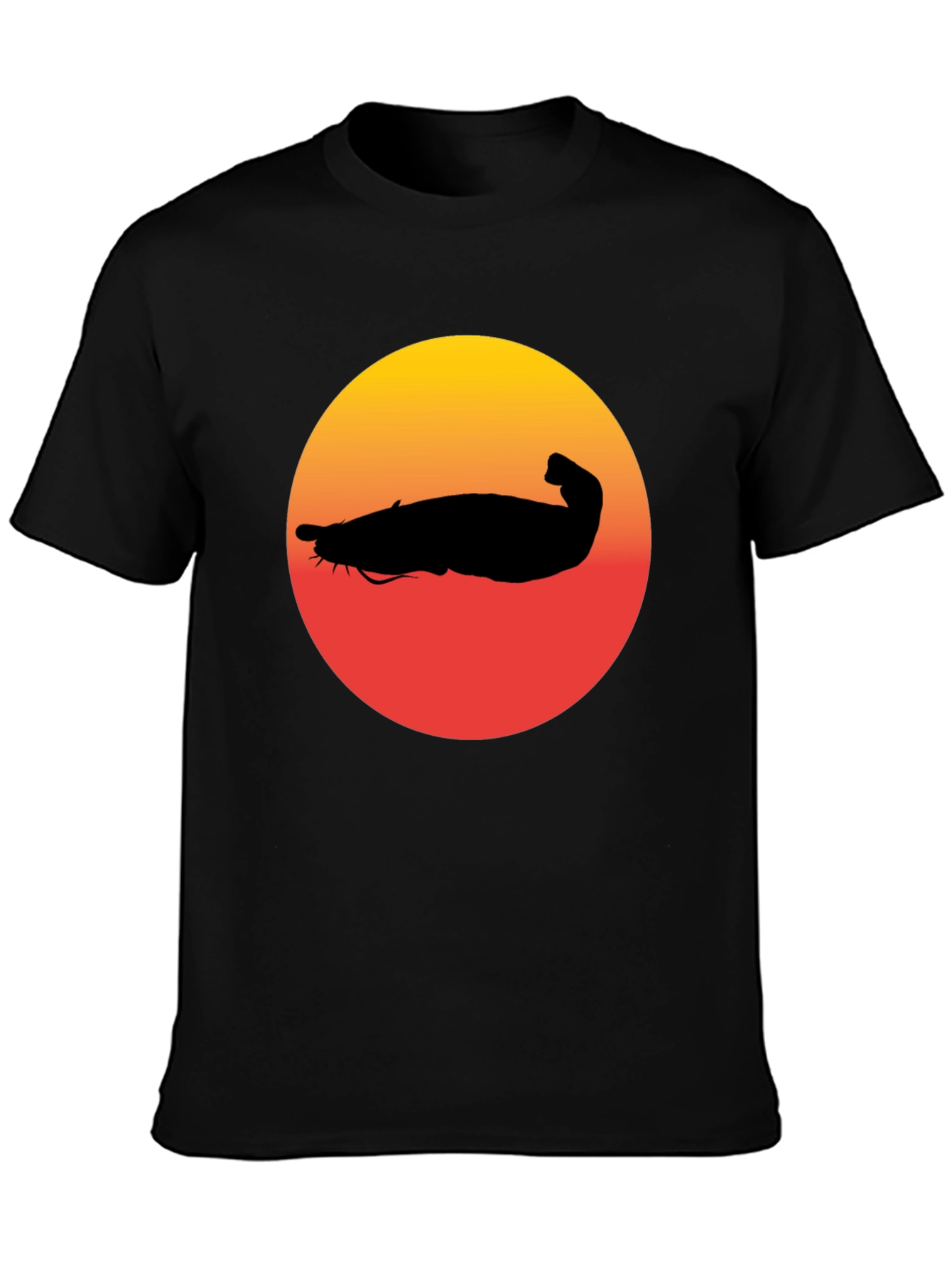 Catfish Sunset Graphic Tee - Unique Design