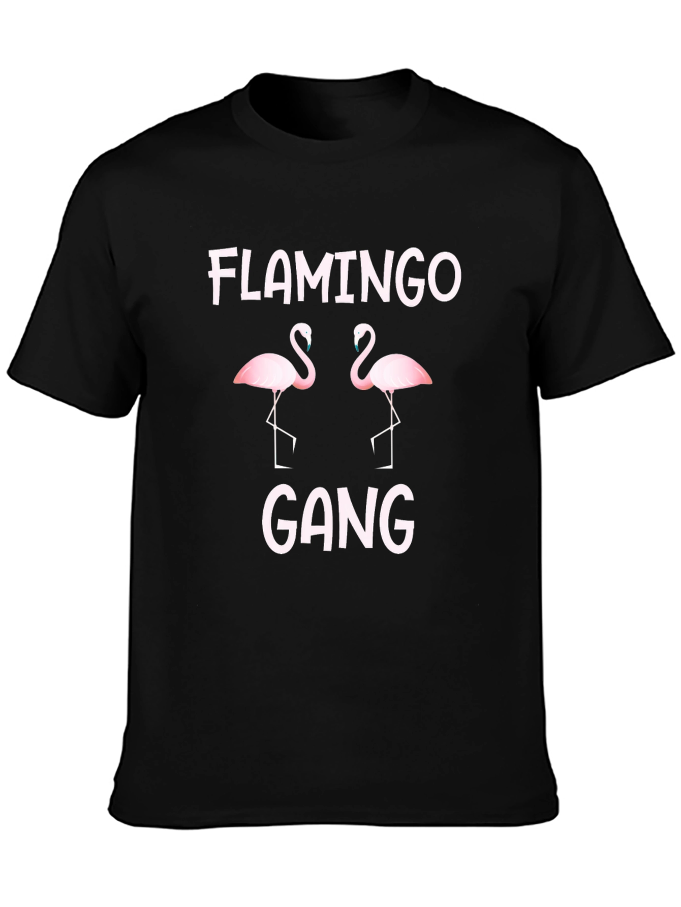 Flamingo Gang Graphic T-Shirt - Fun Casual Tee