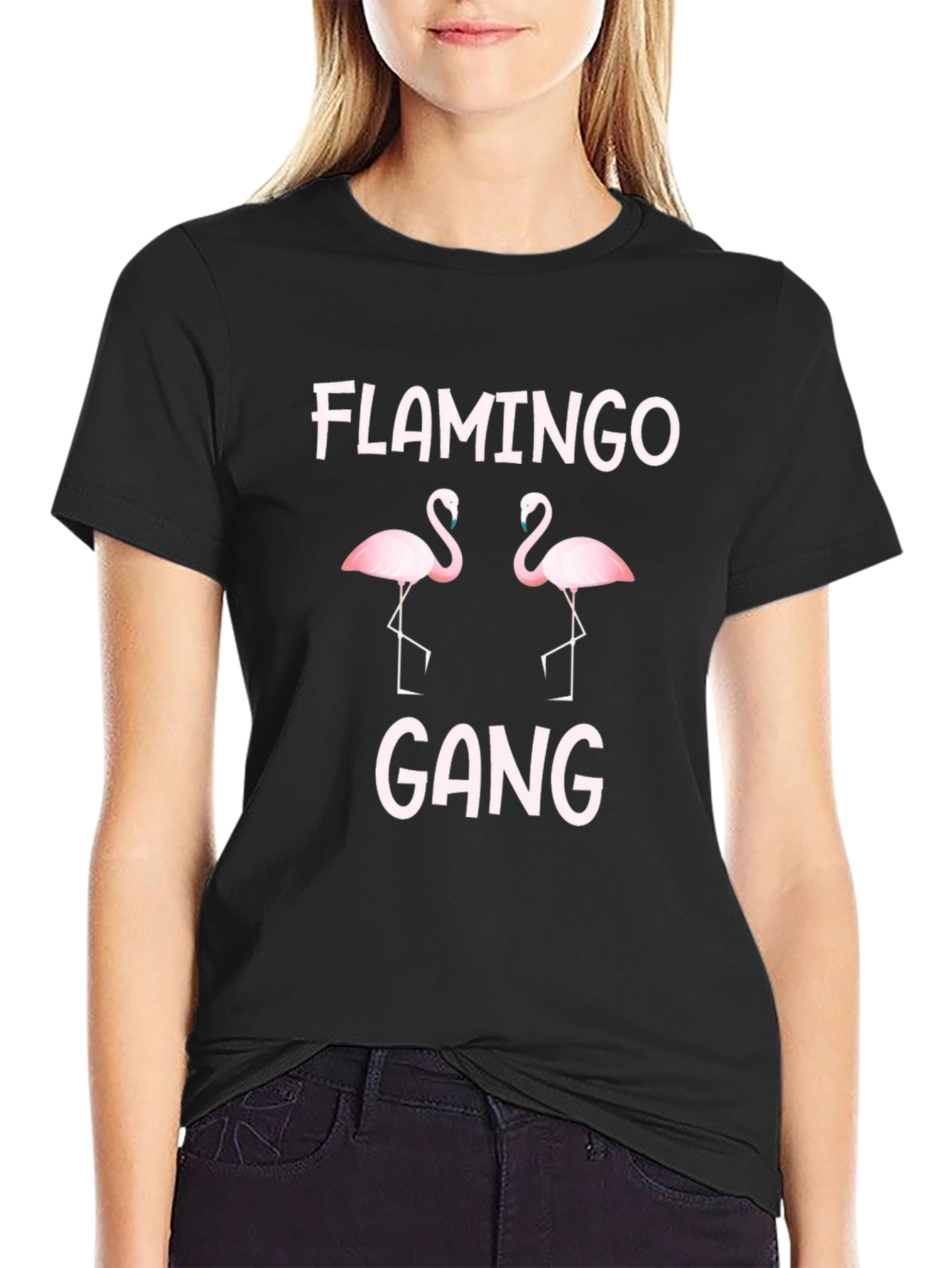 Flamingo Gang Graphic T-Shirt - Fun Casual Tee