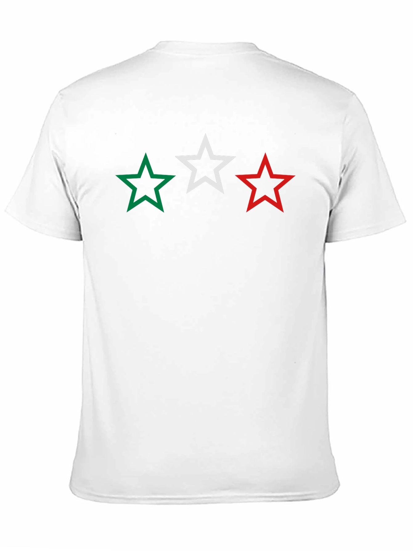 Stars Black T-Shirt - Green White Red