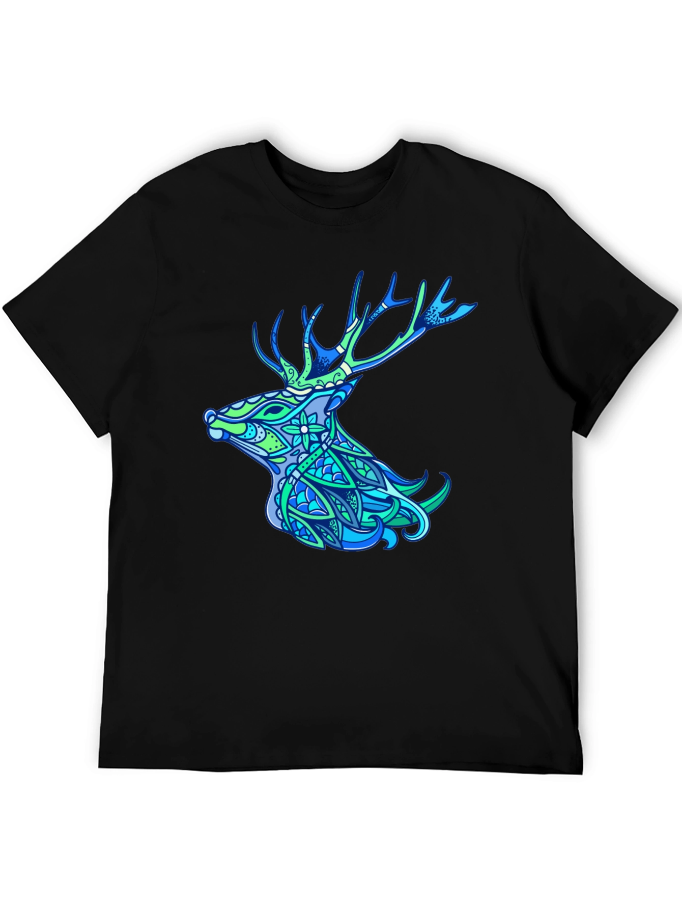 Deer Head Graphic Tee - Nature Inspired Design