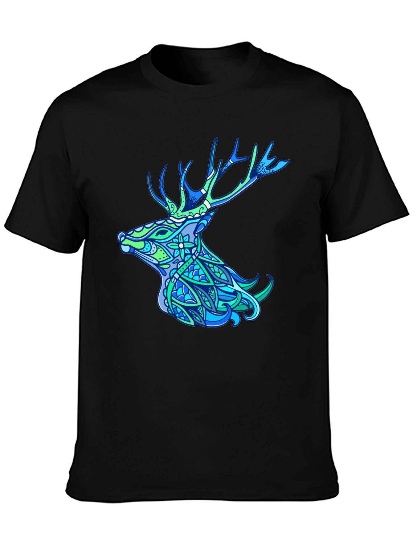 Deer Head Graphic Tee - Nature Inspired Design