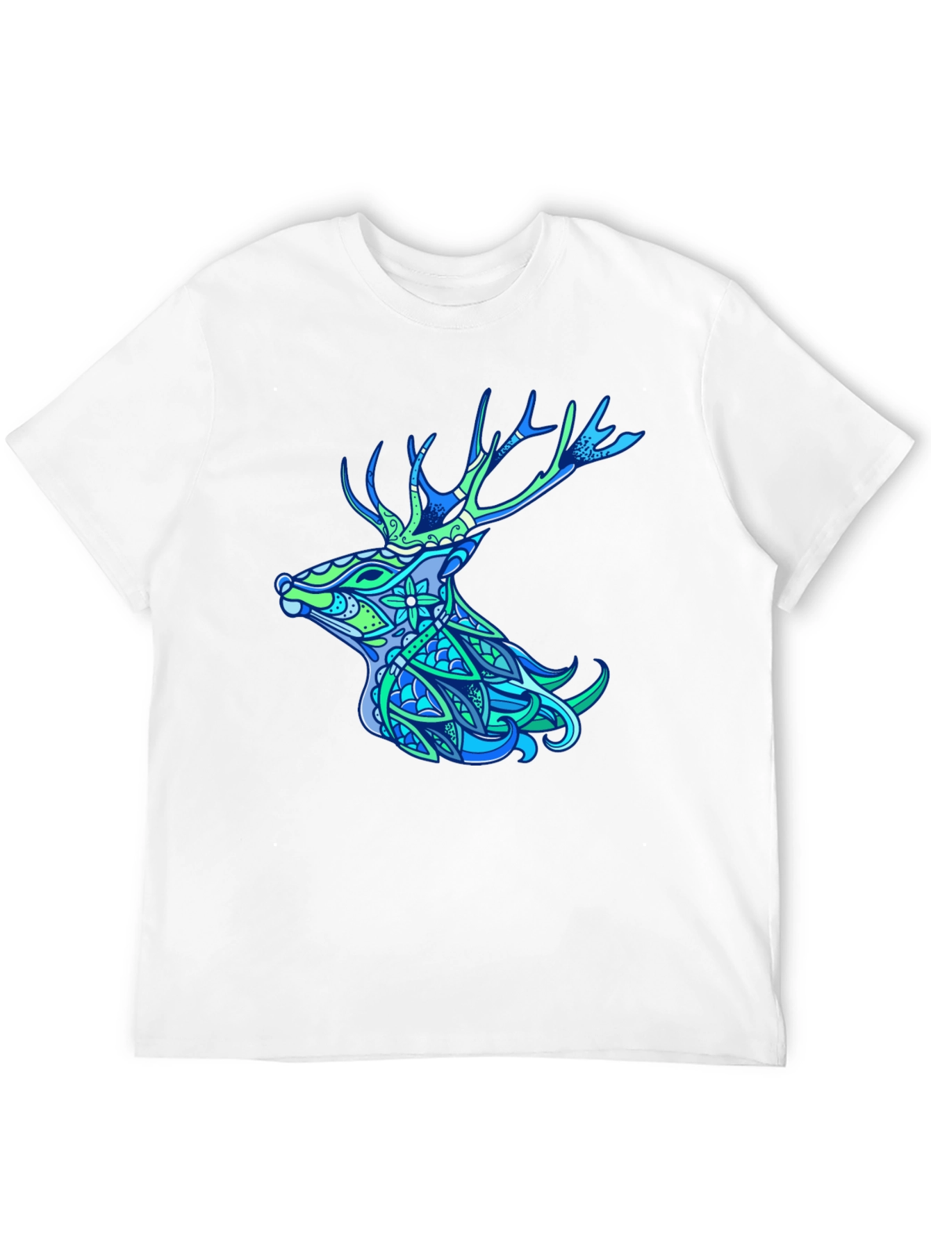 Deer Head Graphic Tee - Nature Inspired Design