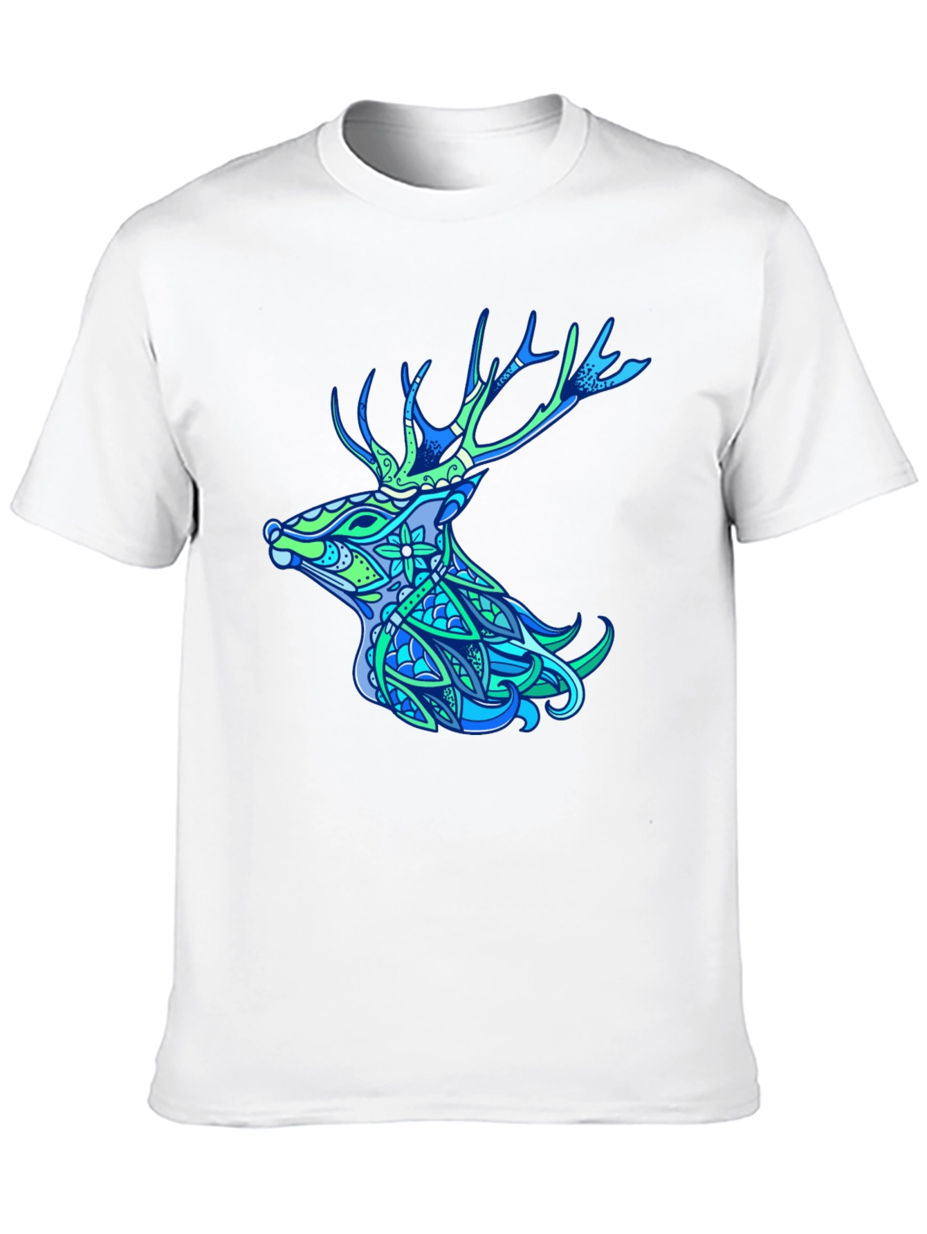 Deer Head Graphic Tee - Nature Inspired Design
