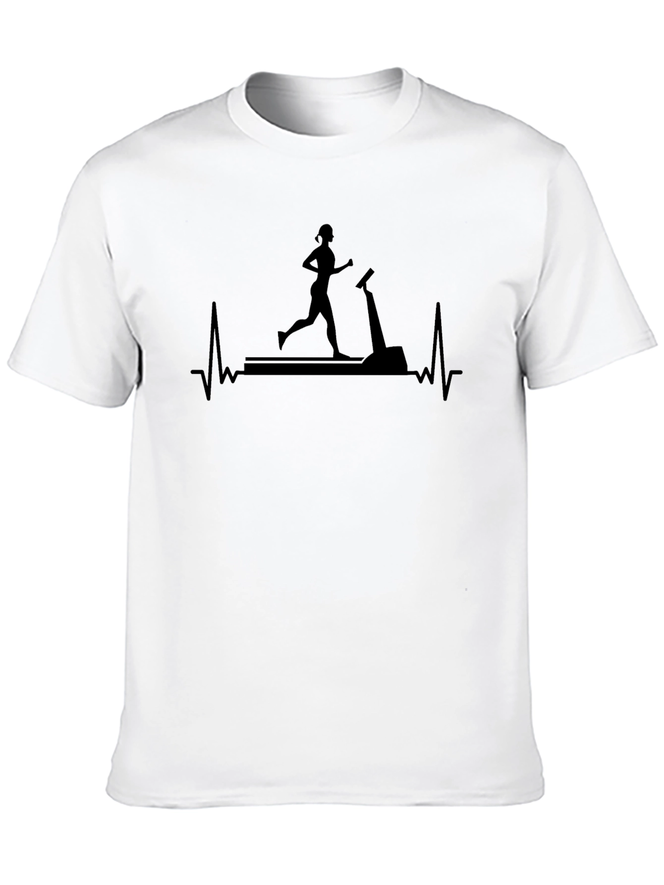 Running Heartbeat Tee - Fitness Apparel
