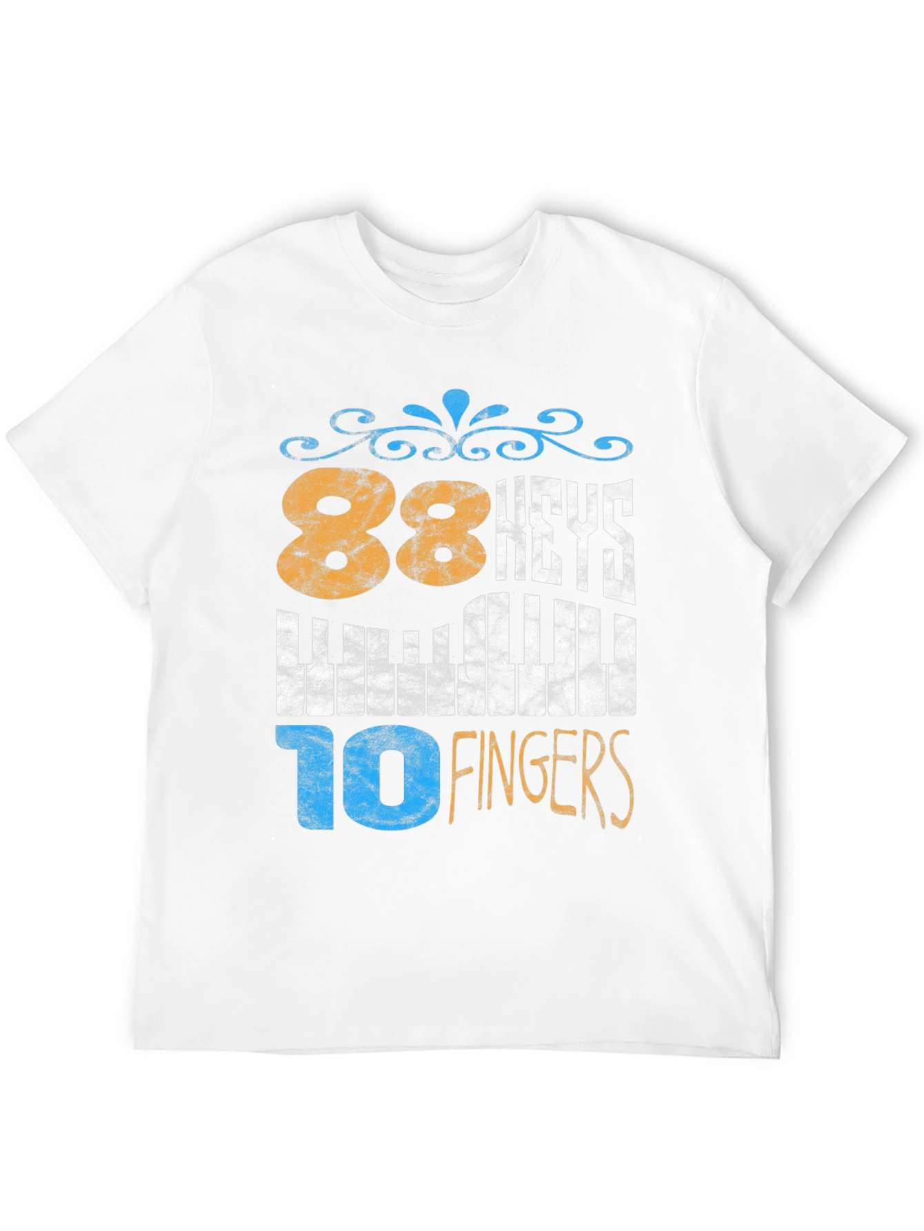 88 Keys 10 Fingers Piano Player T-Shirt