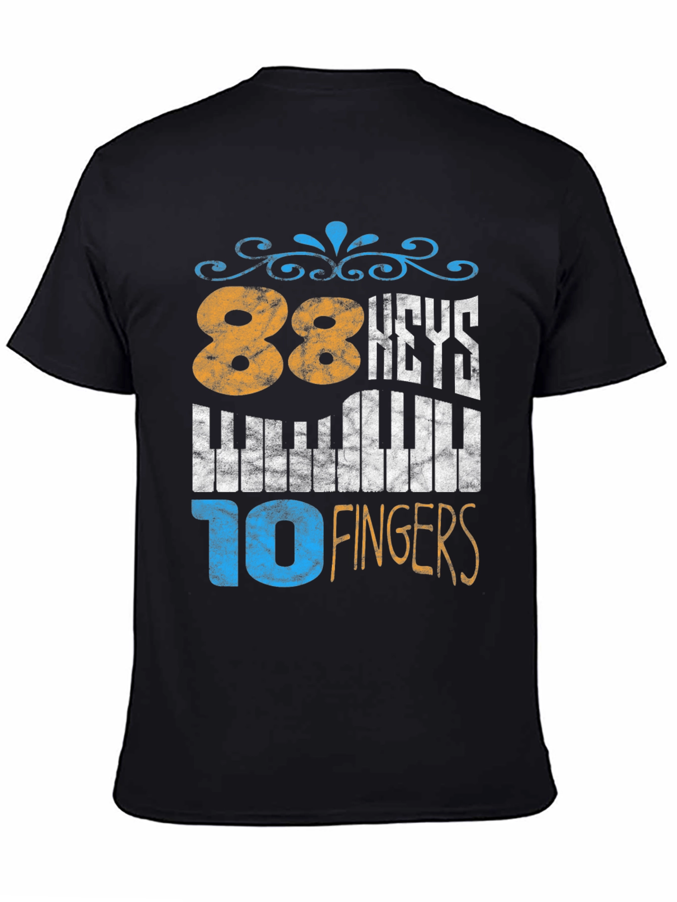 88 Keys 10 Fingers Piano Player T-Shirt