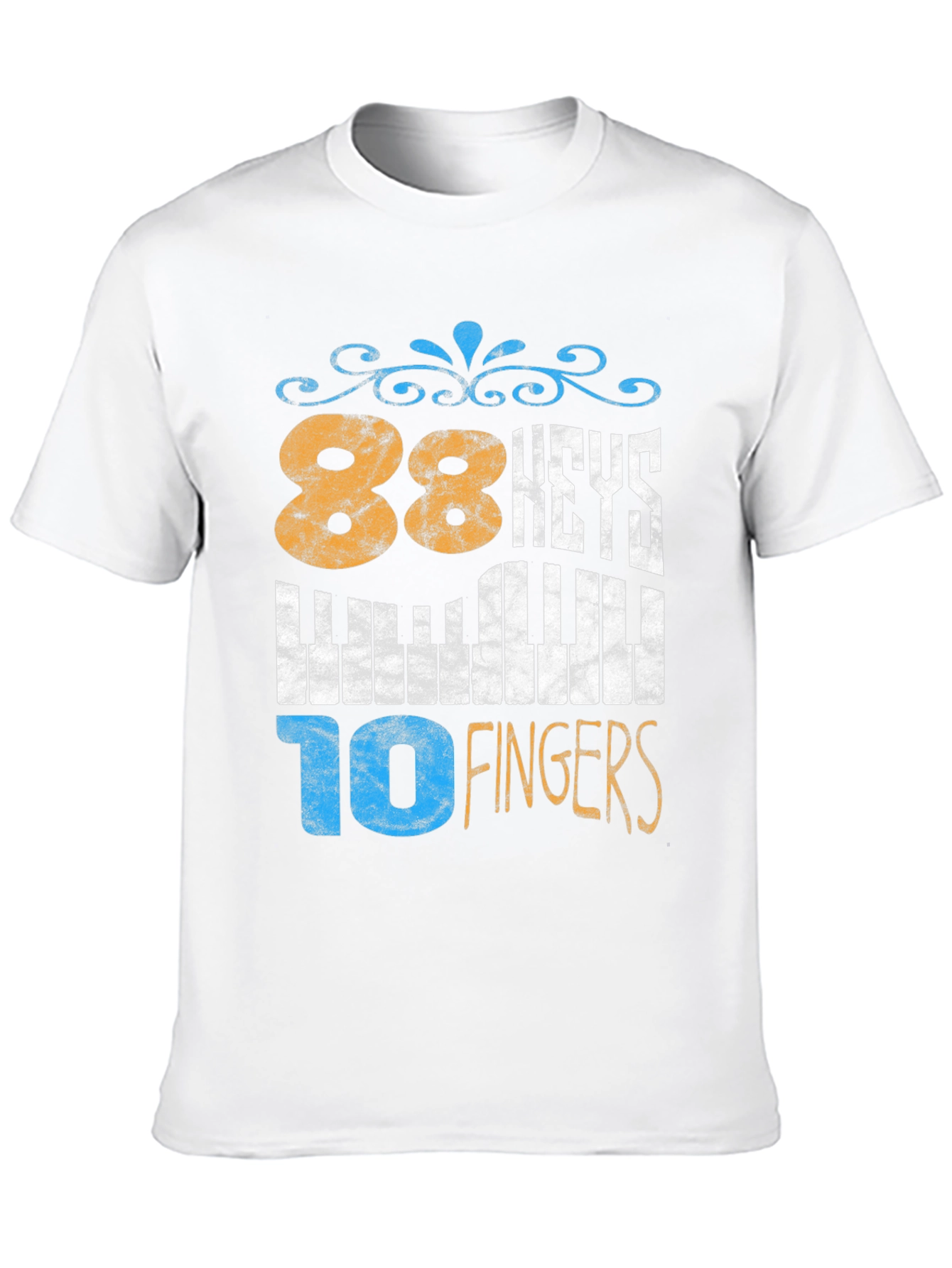 88 Keys 10 Fingers Piano Player T-Shirt