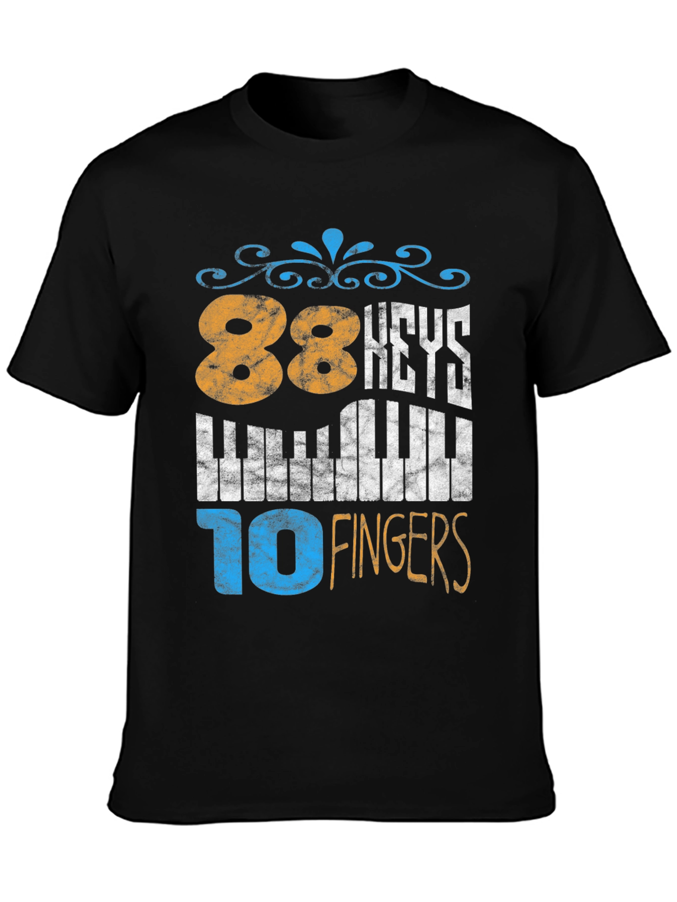 88 Keys 10 Fingers Piano Player T-Shirt