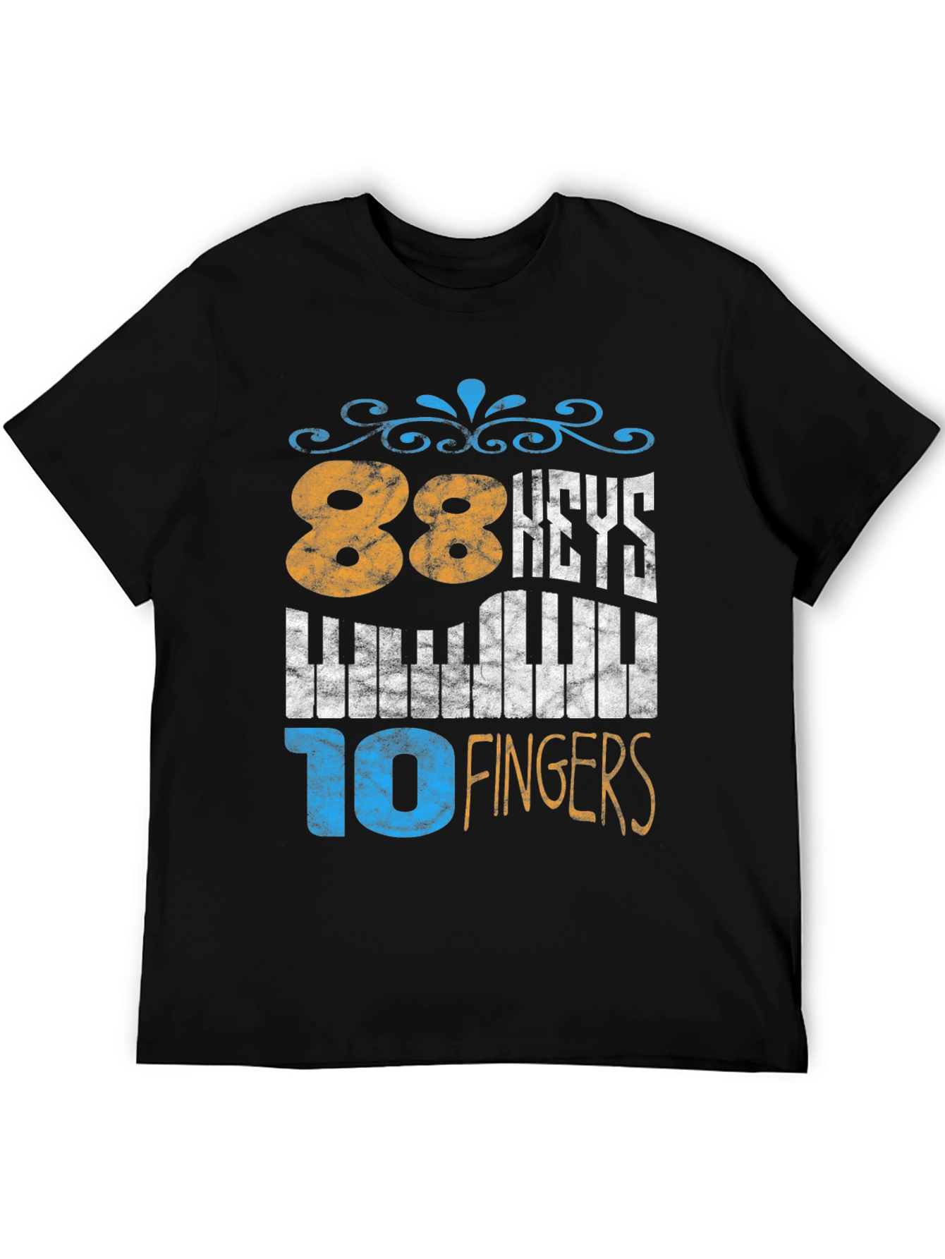 88 Keys 10 Fingers Piano Player T-Shirt