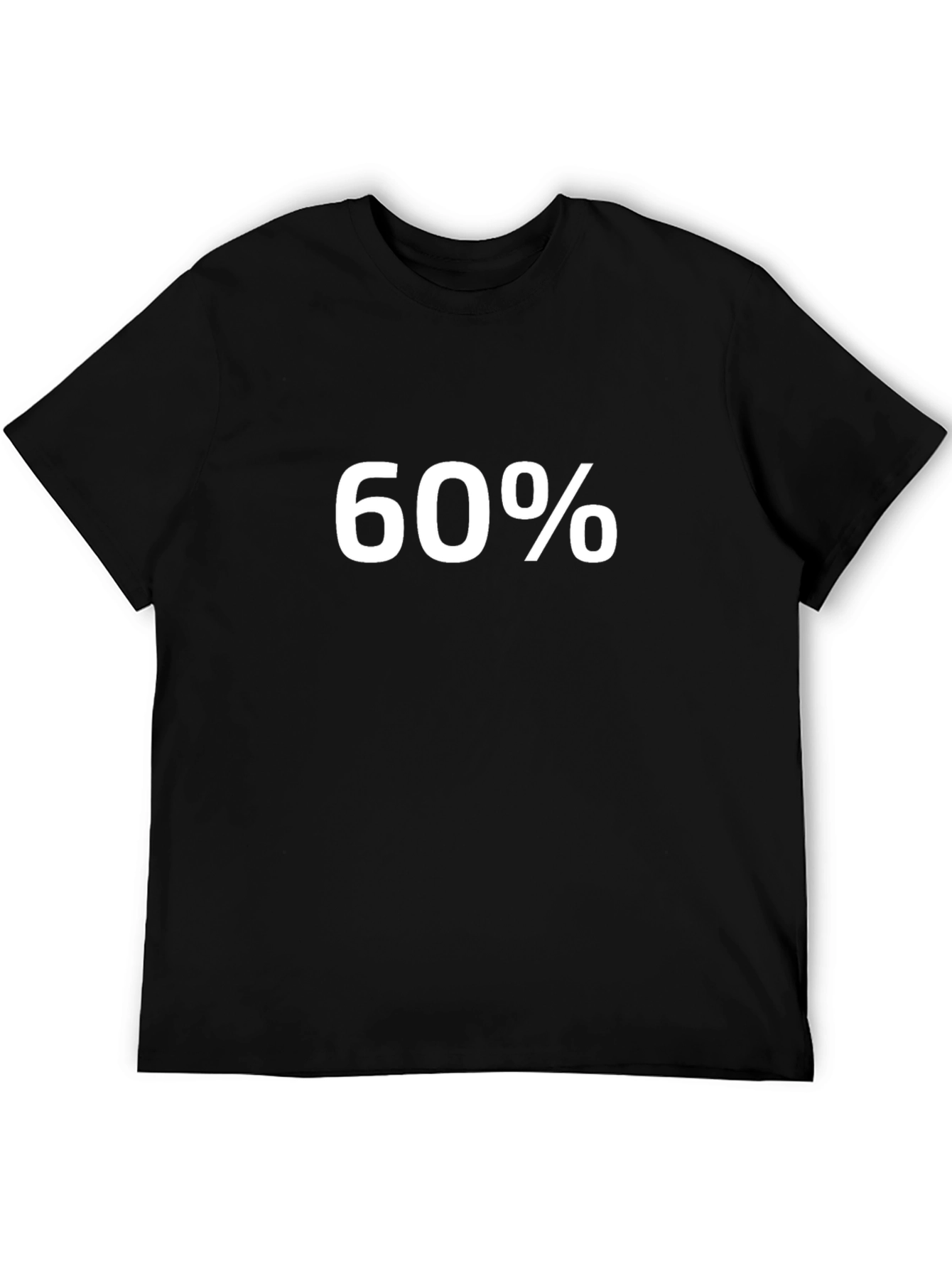 60% T-Shirt Black Graphic Tee
