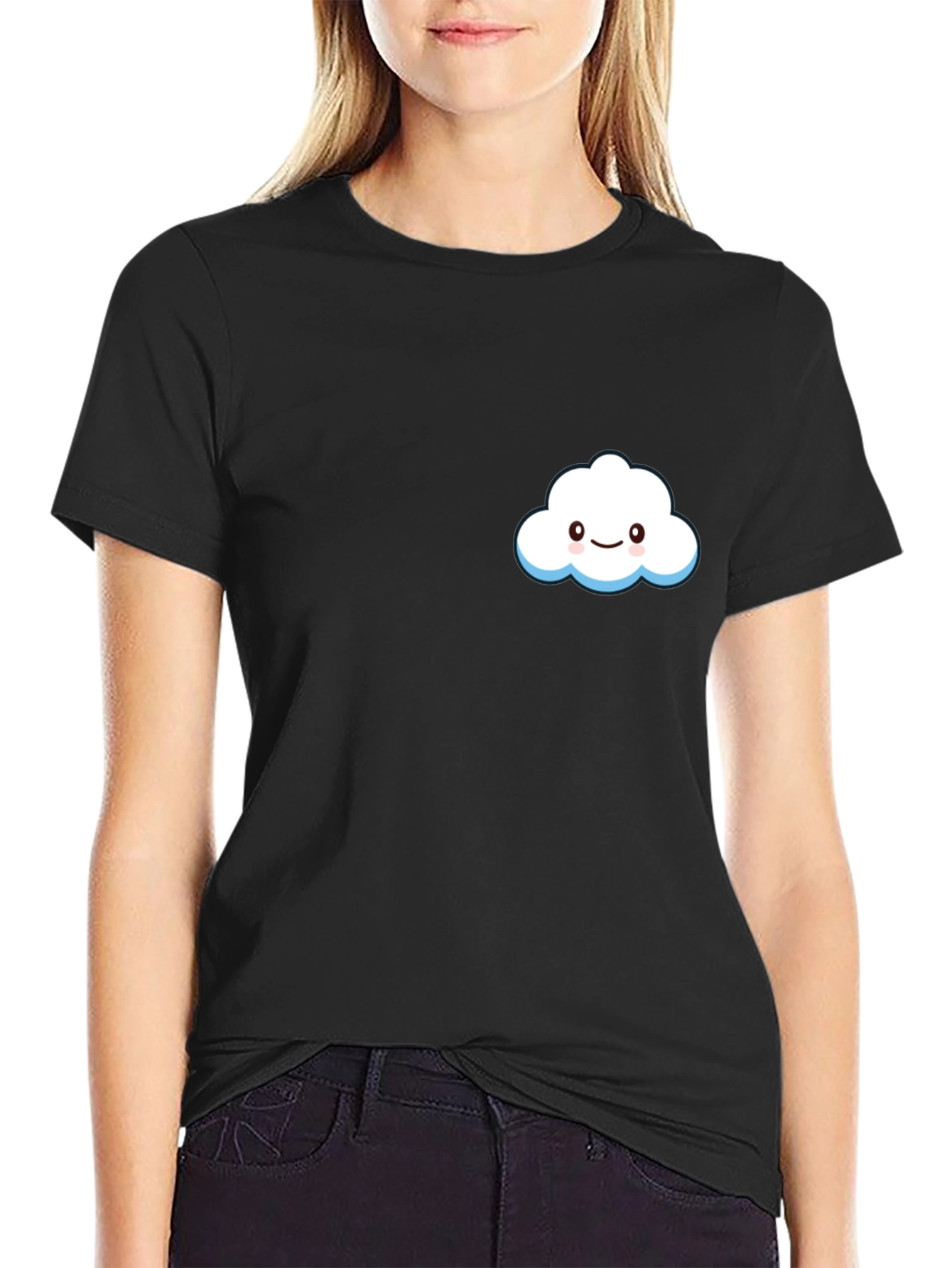 Cute Cloud Graphic Tee - Soft Cotton Comfort