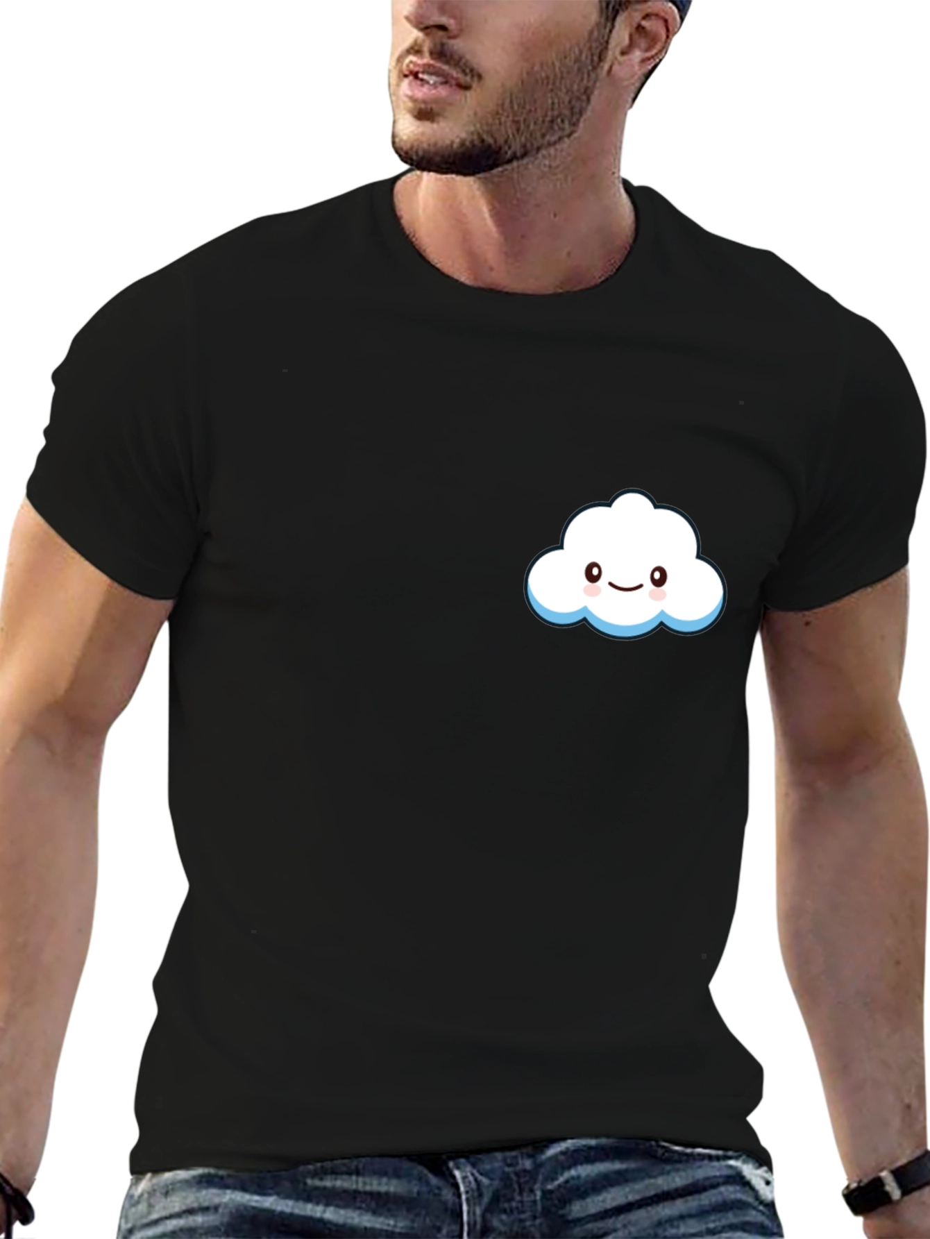 Cute Cloud Graphic Tee - Soft Cotton Comfort