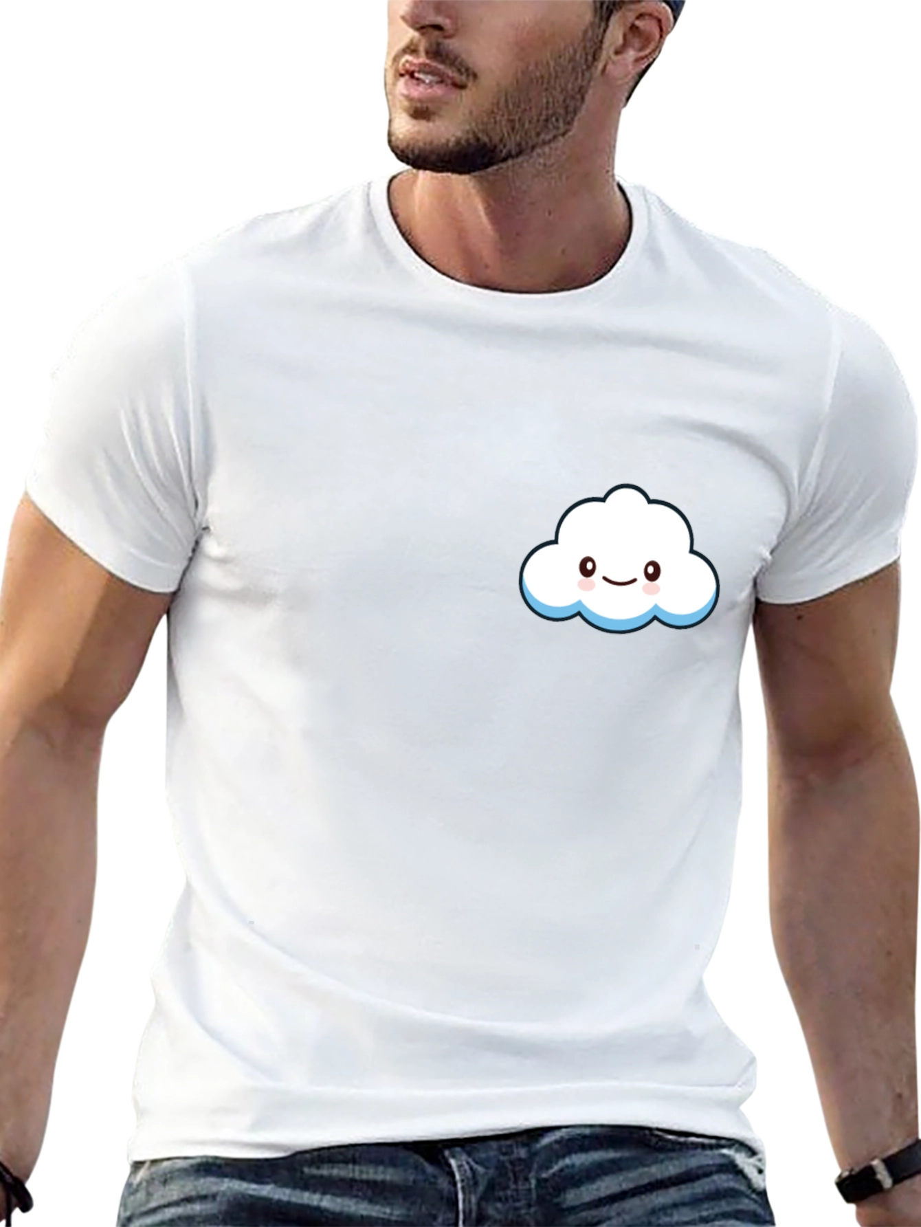 Cute Cloud Graphic Tee - Soft Cotton Comfort