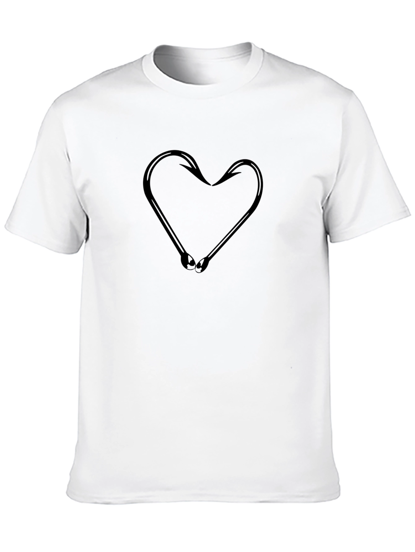 Fishing Hook Heart T-Shirt