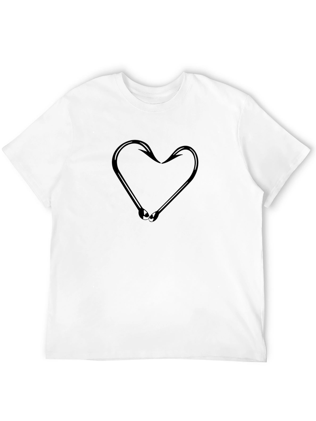 Fishing Hook Heart T-Shirt
