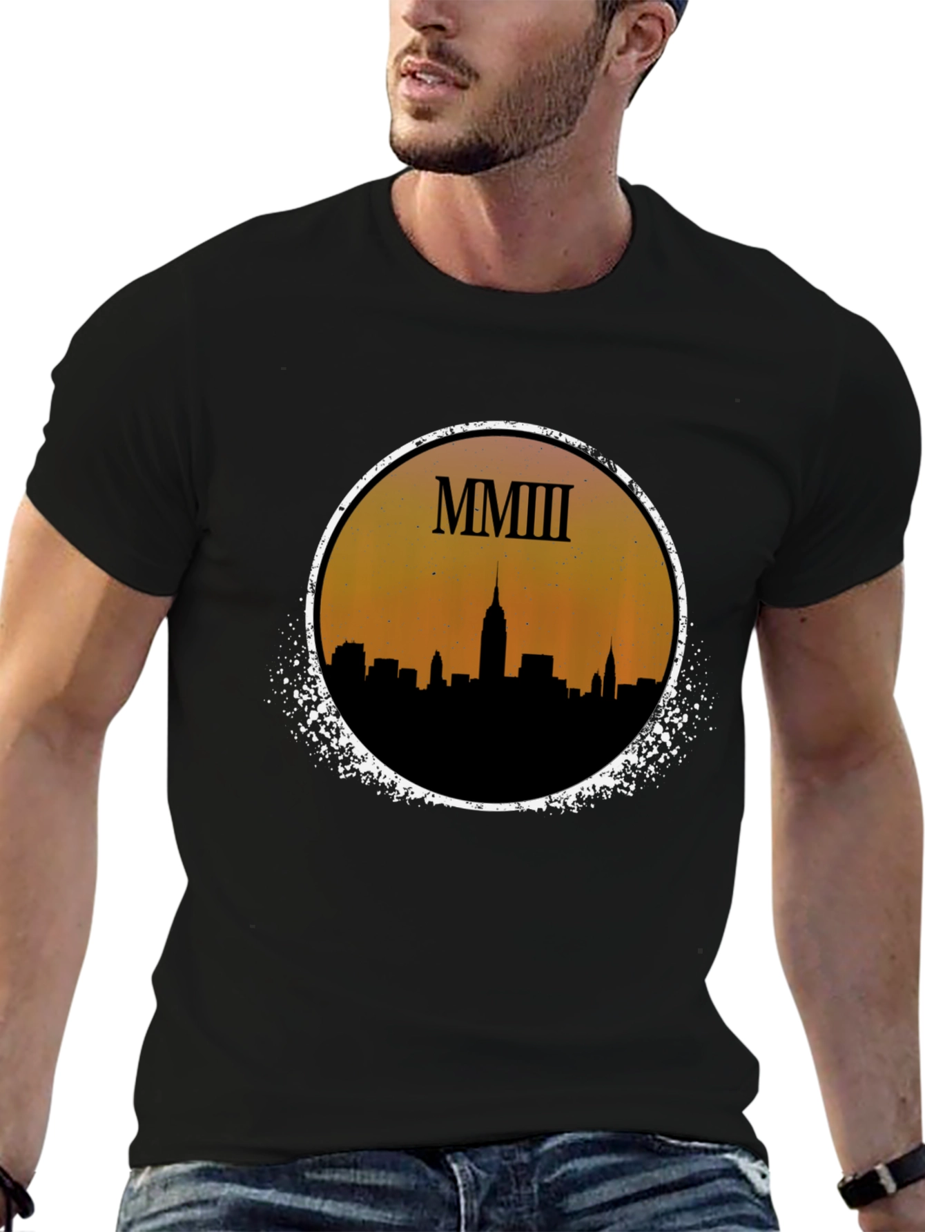 MMIII Cityscape Black Graphic Tee