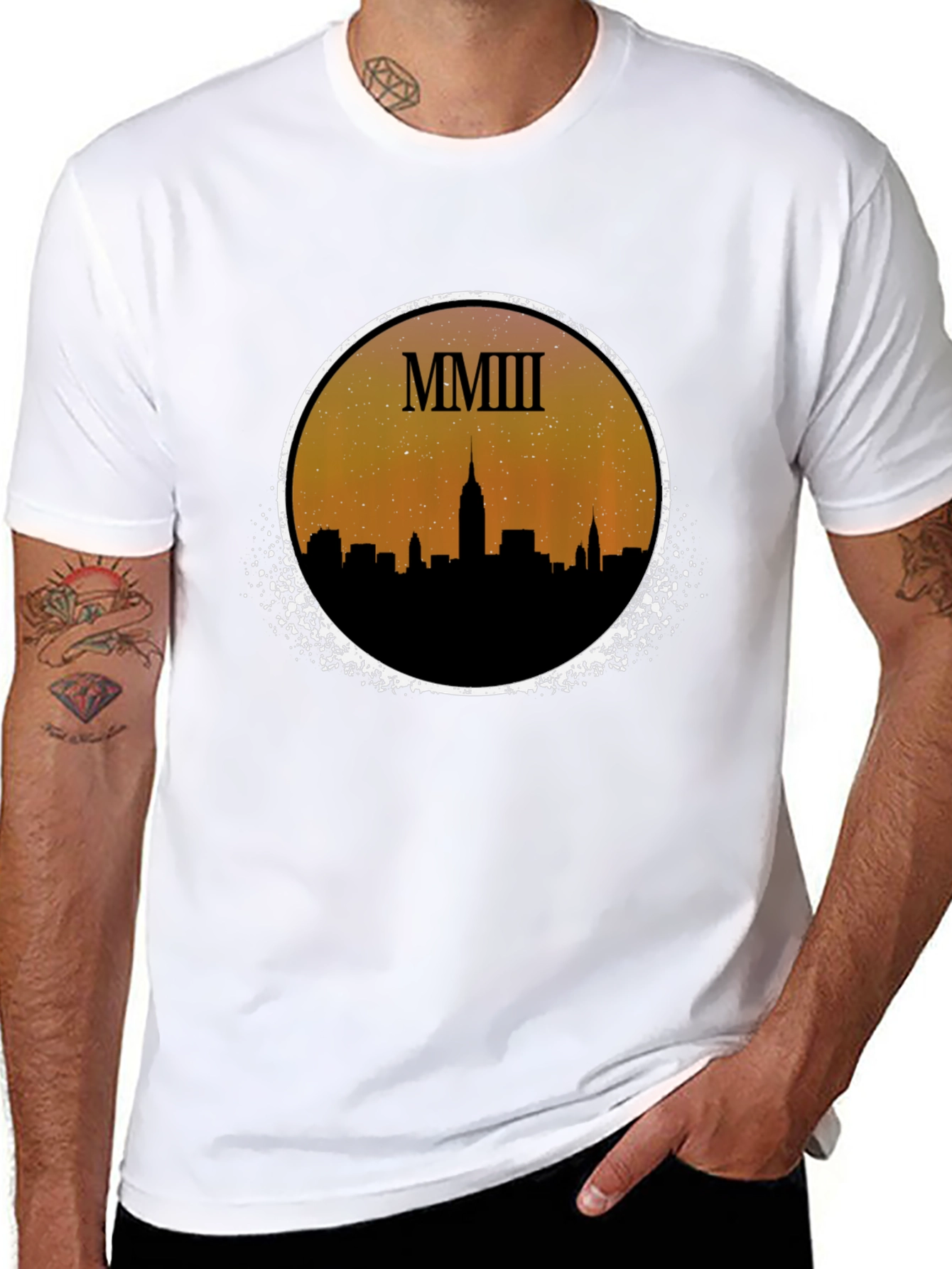 MMIII Cityscape Black Graphic Tee