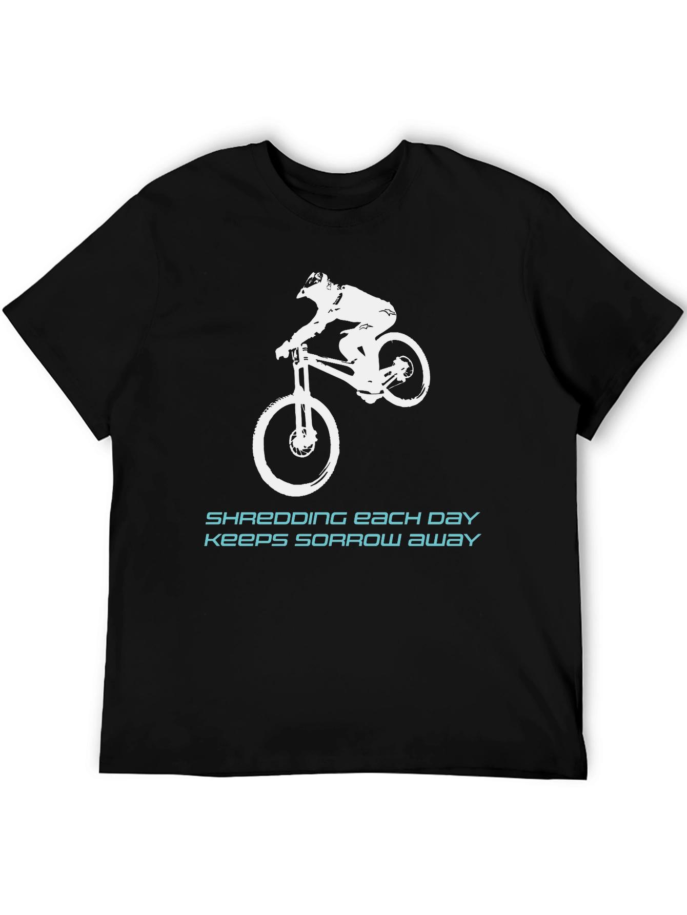 Shredding Away Sorrow Black Graphic Tee