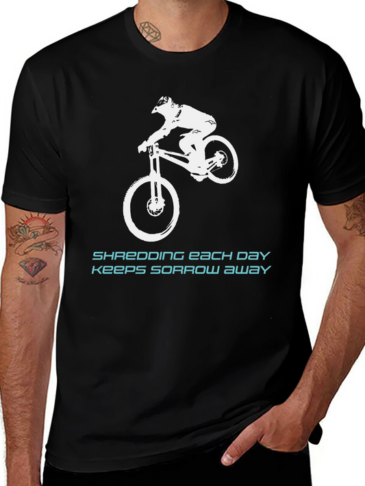 Shredding Away Sorrow Black Graphic Tee