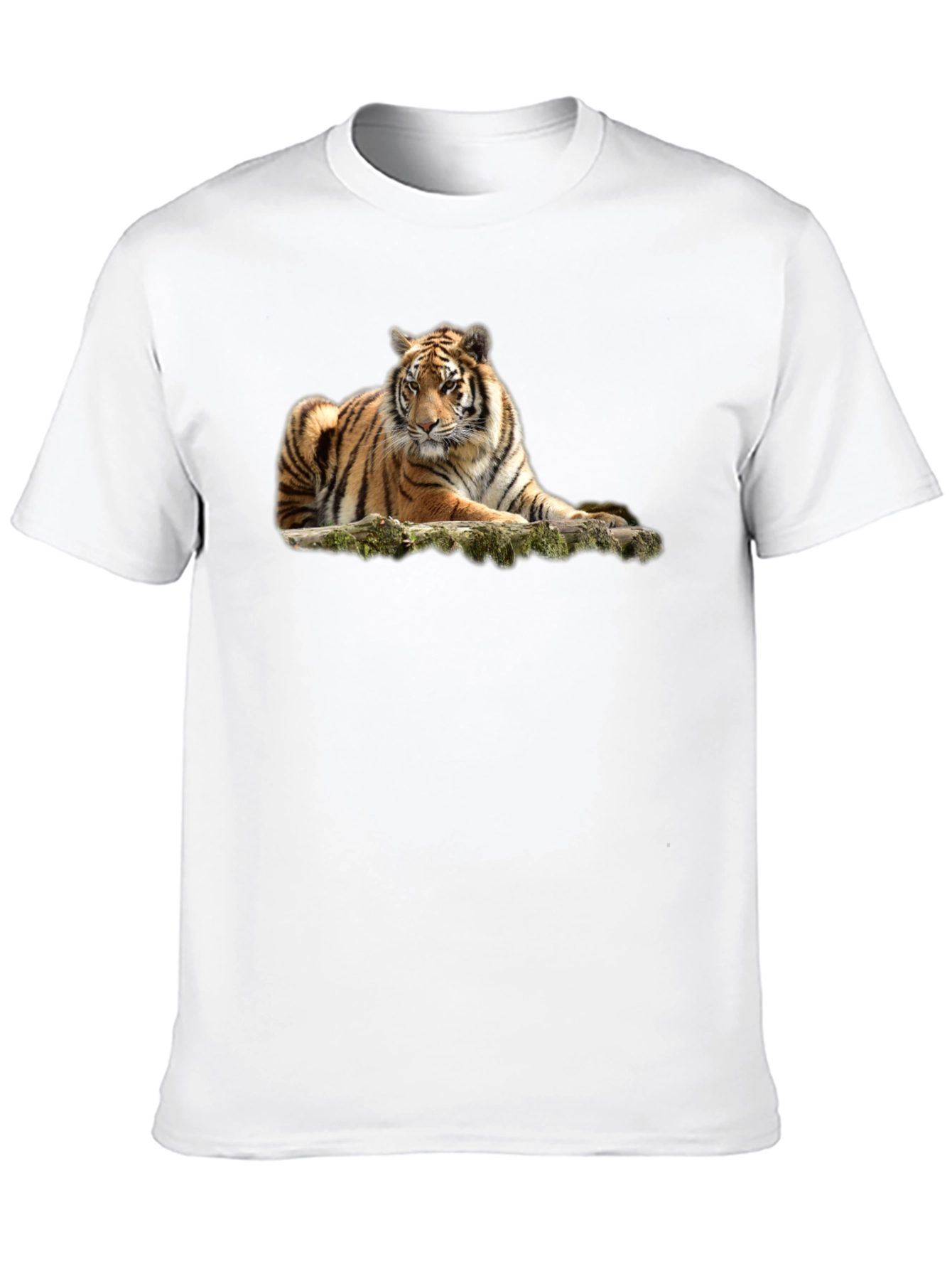 Tiger Graphic T-Shirt - Black Crew Neck Tee