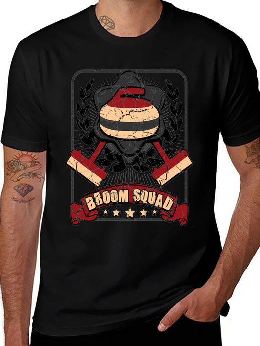 Broom Squad Graphic Tee - Curling Team Shirt