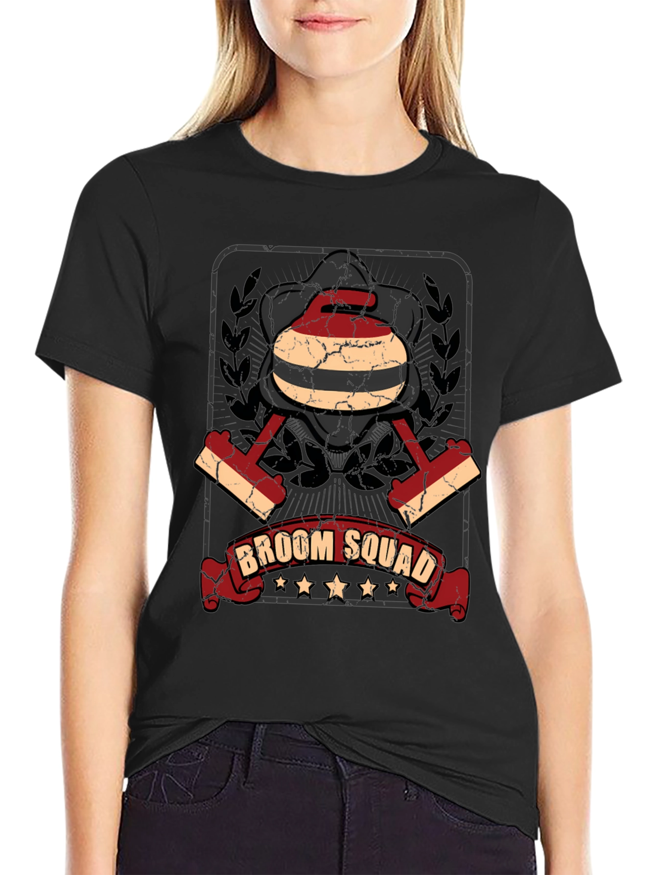 Broom Squad Graphic Tee - Curling Team Shirt