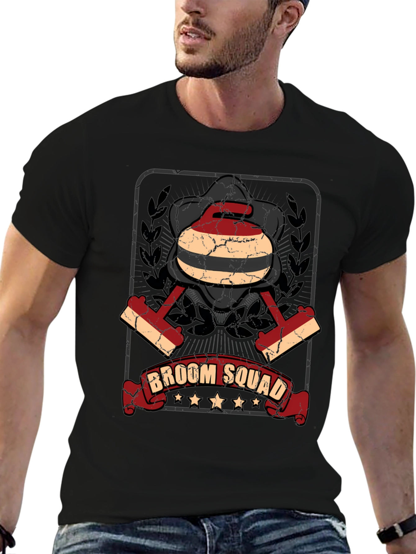 Broom Squad Graphic Tee - Curling Team Shirt