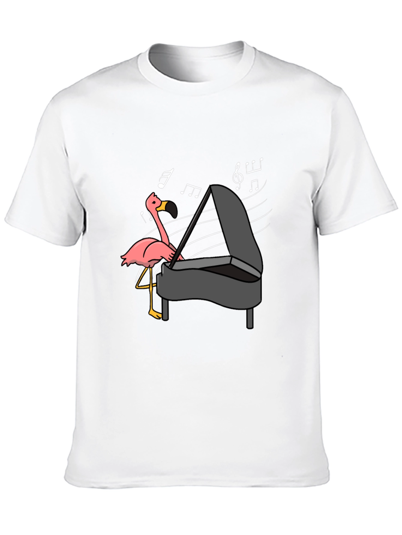 Flamingo Playing Piano T-Shirt - Music Lover Tee