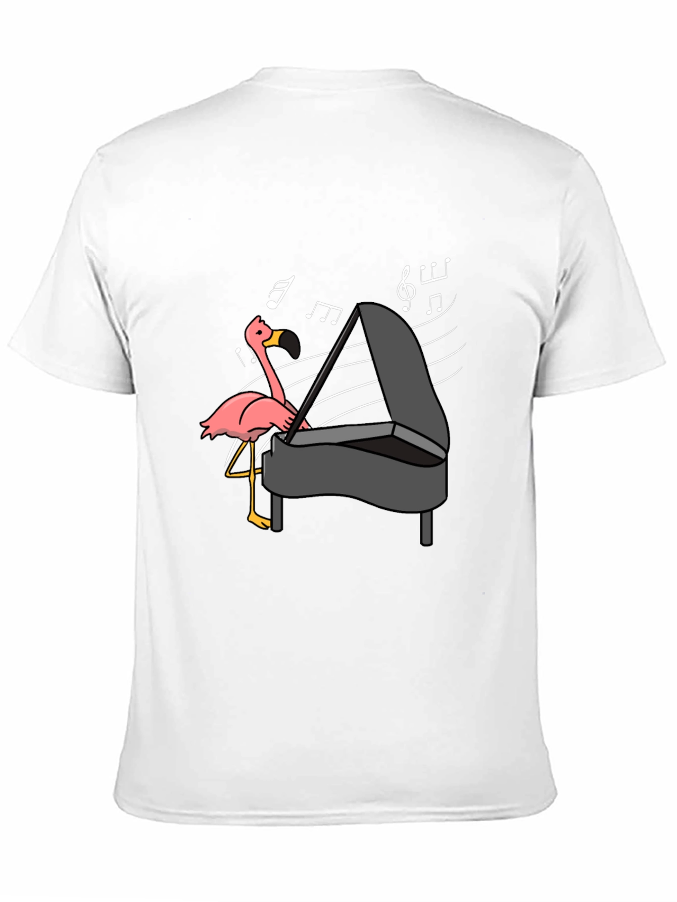 Flamingo Playing Piano T-Shirt - Music Lover Tee