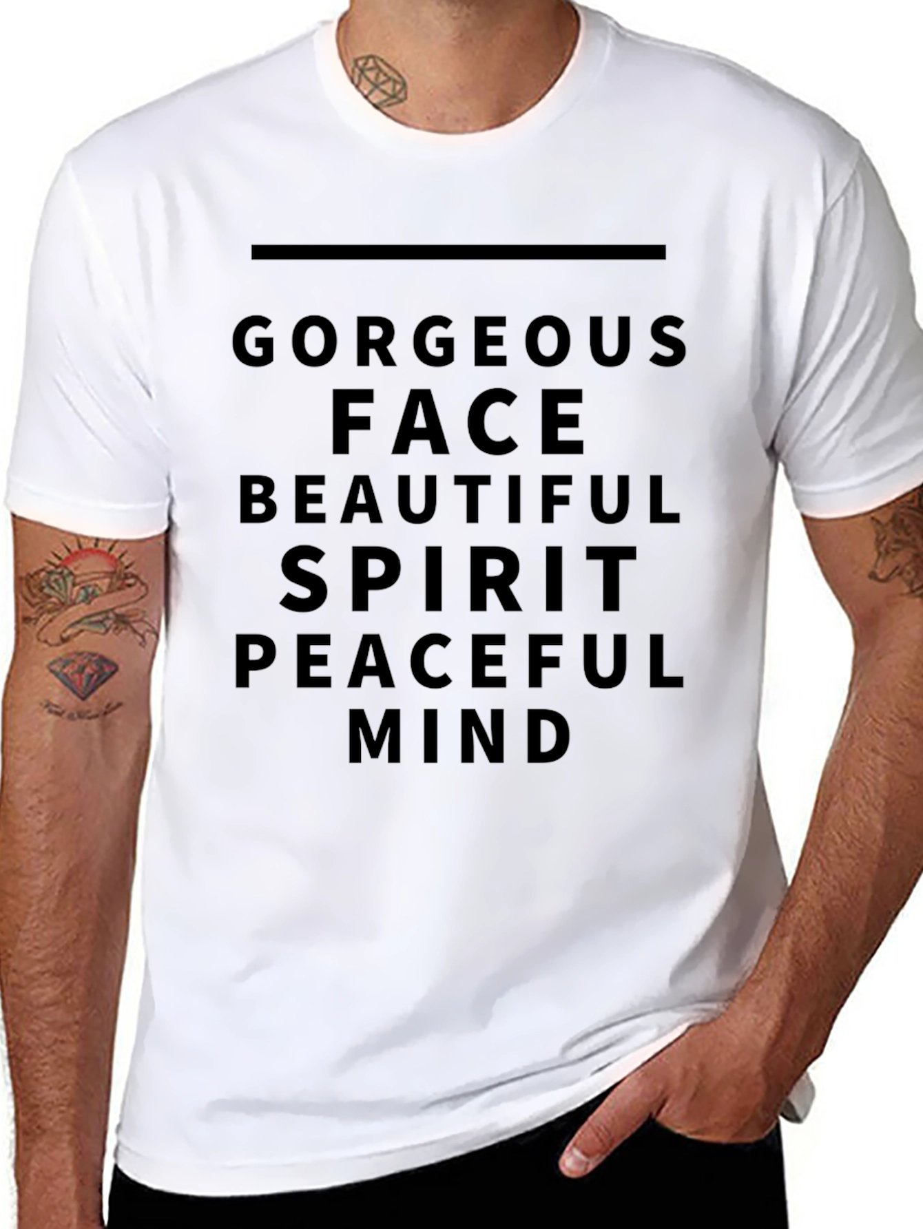 Gorgeous Face Graphic Print T-Shirt