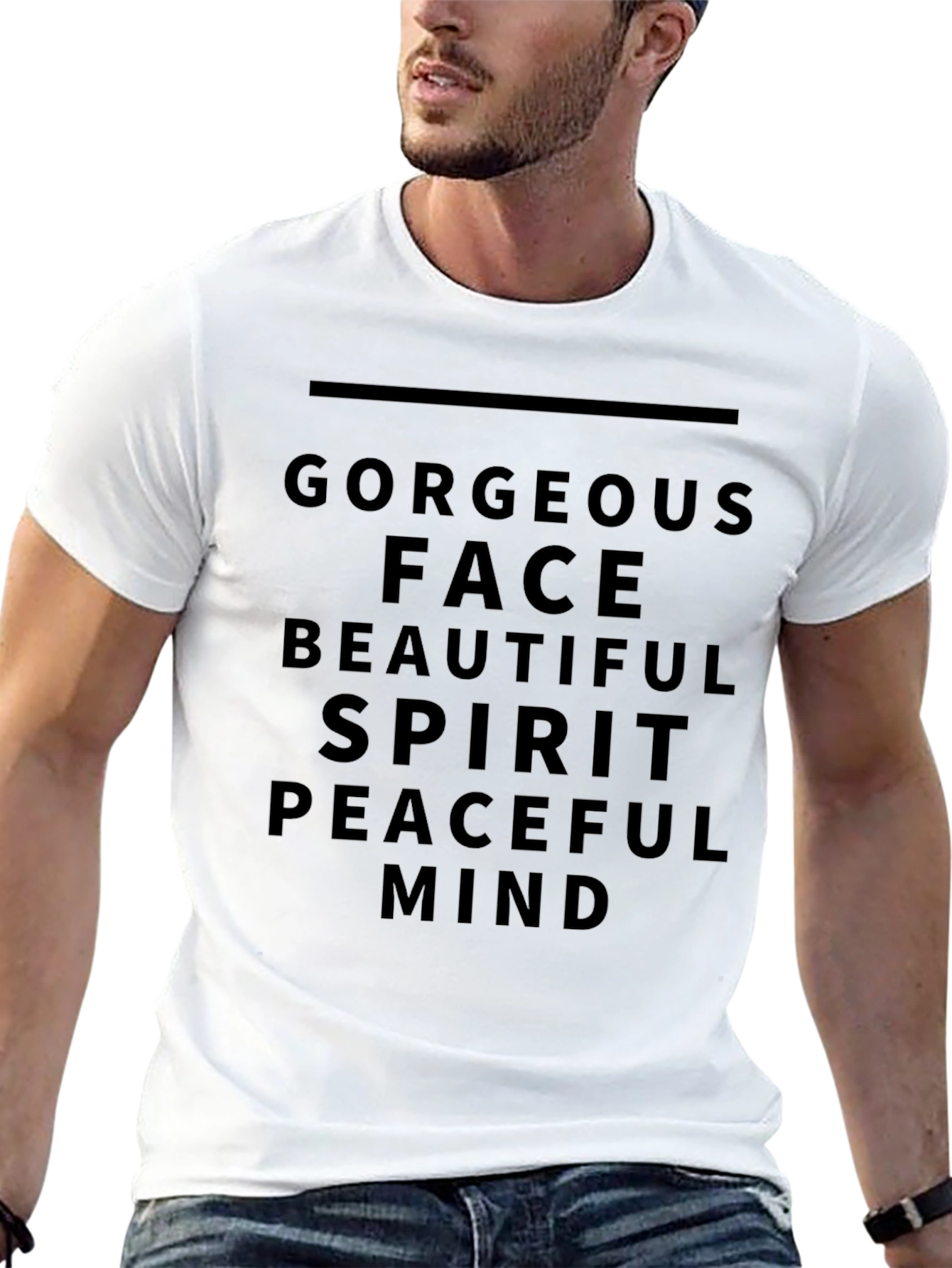Gorgeous Face Graphic Print T-Shirt