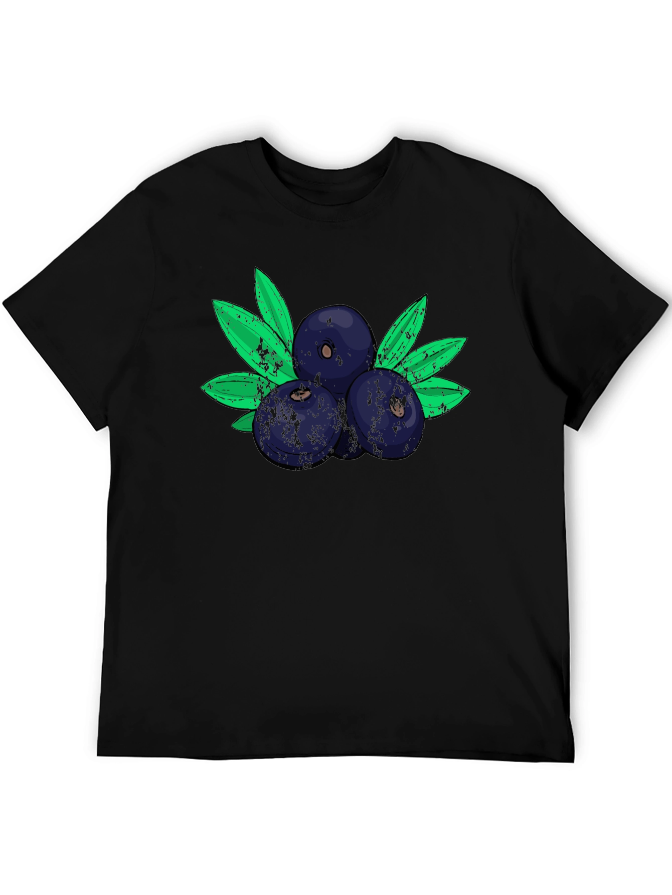 Blueberry Graphic Tee - Soft Cotton Blend