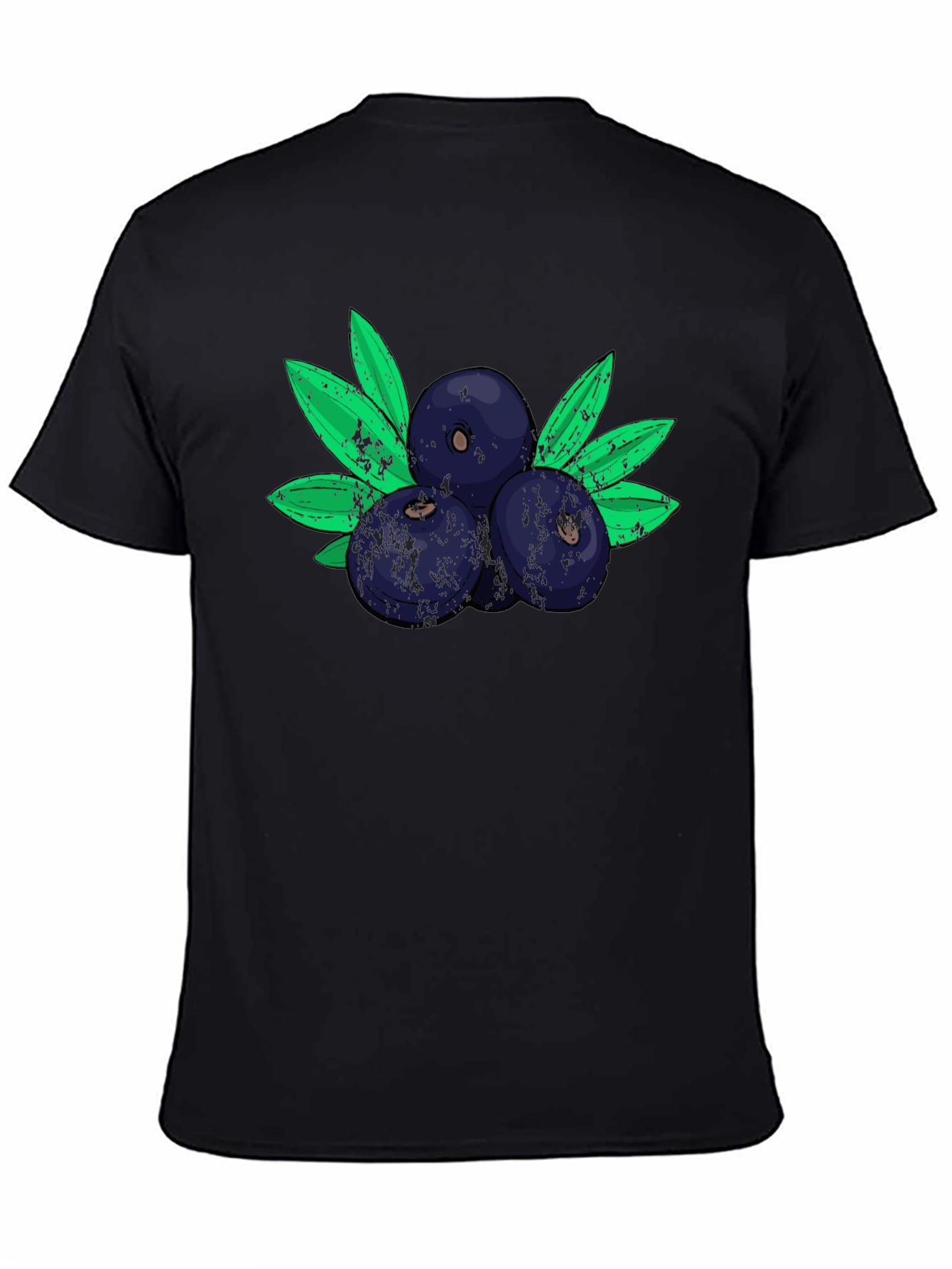 Blueberry Graphic Tee - Soft Cotton Blend