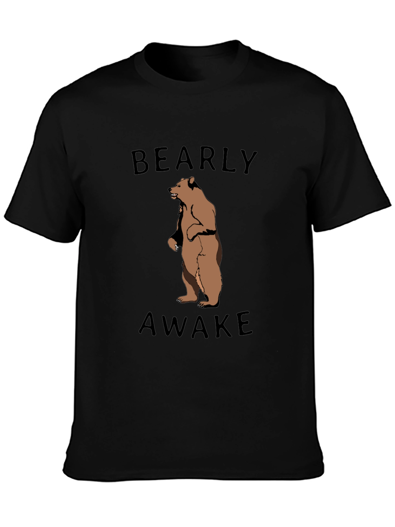 Bearly Awake Graphic Tee - Funny Animal Shirt