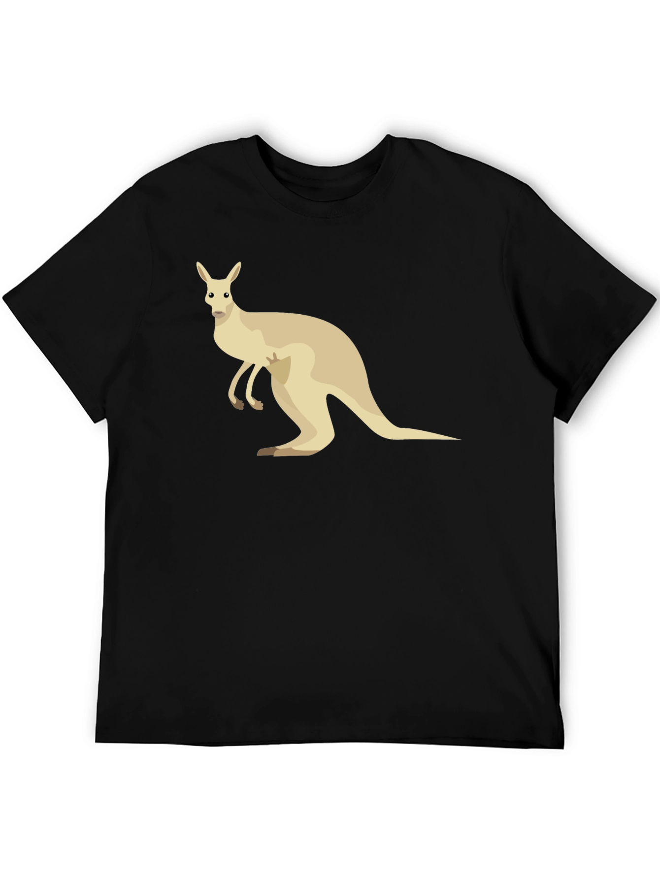 Kangaroo Graphic Tee - Casual Cotton T-Shirt