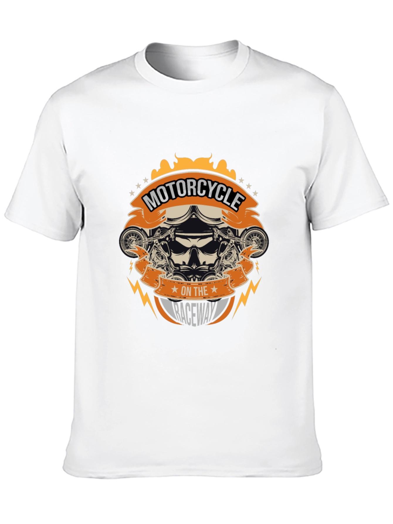 Motorcycle on the Raceway Graphic Tee